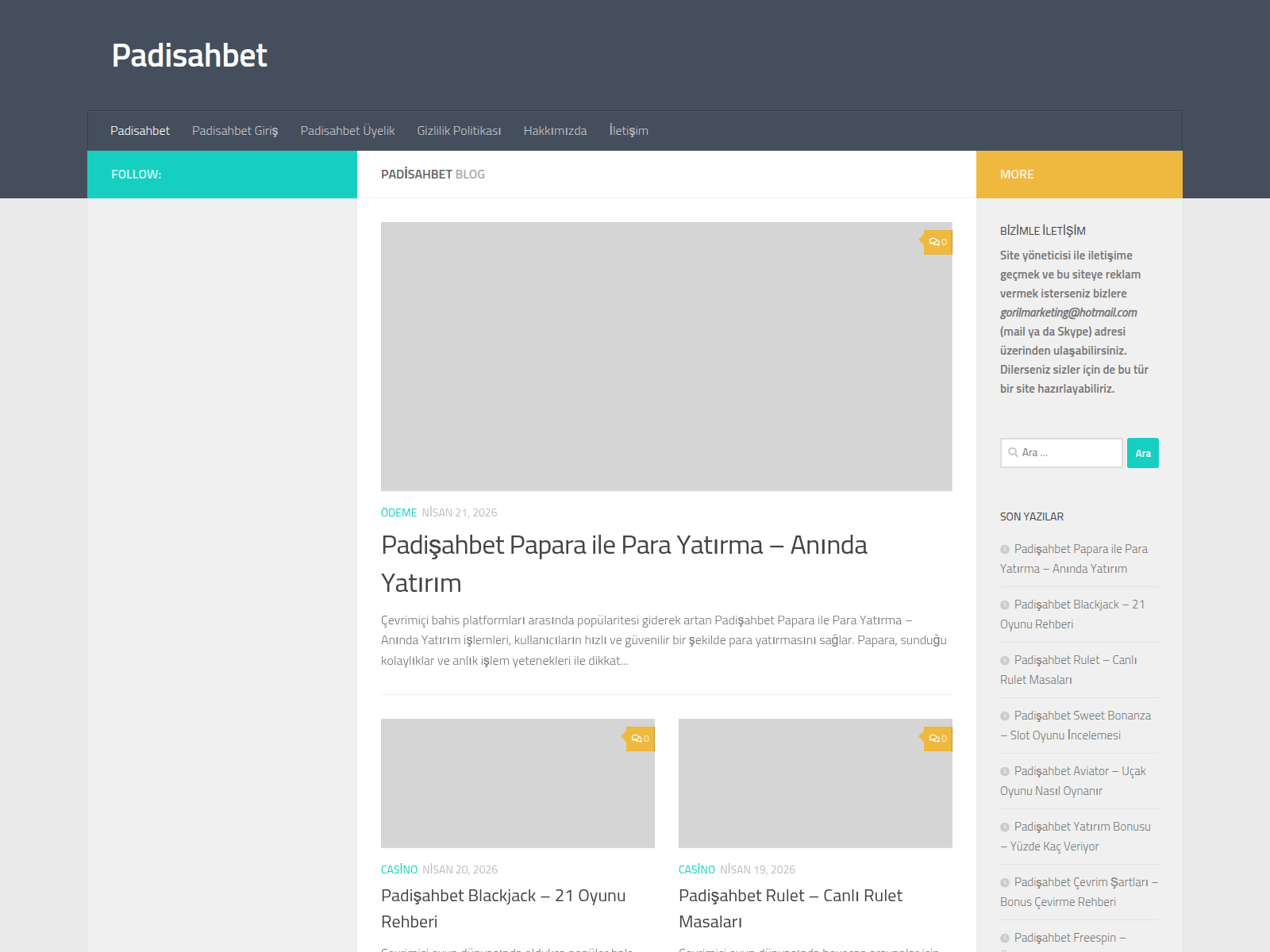 Screenshot of padisahbetci.com