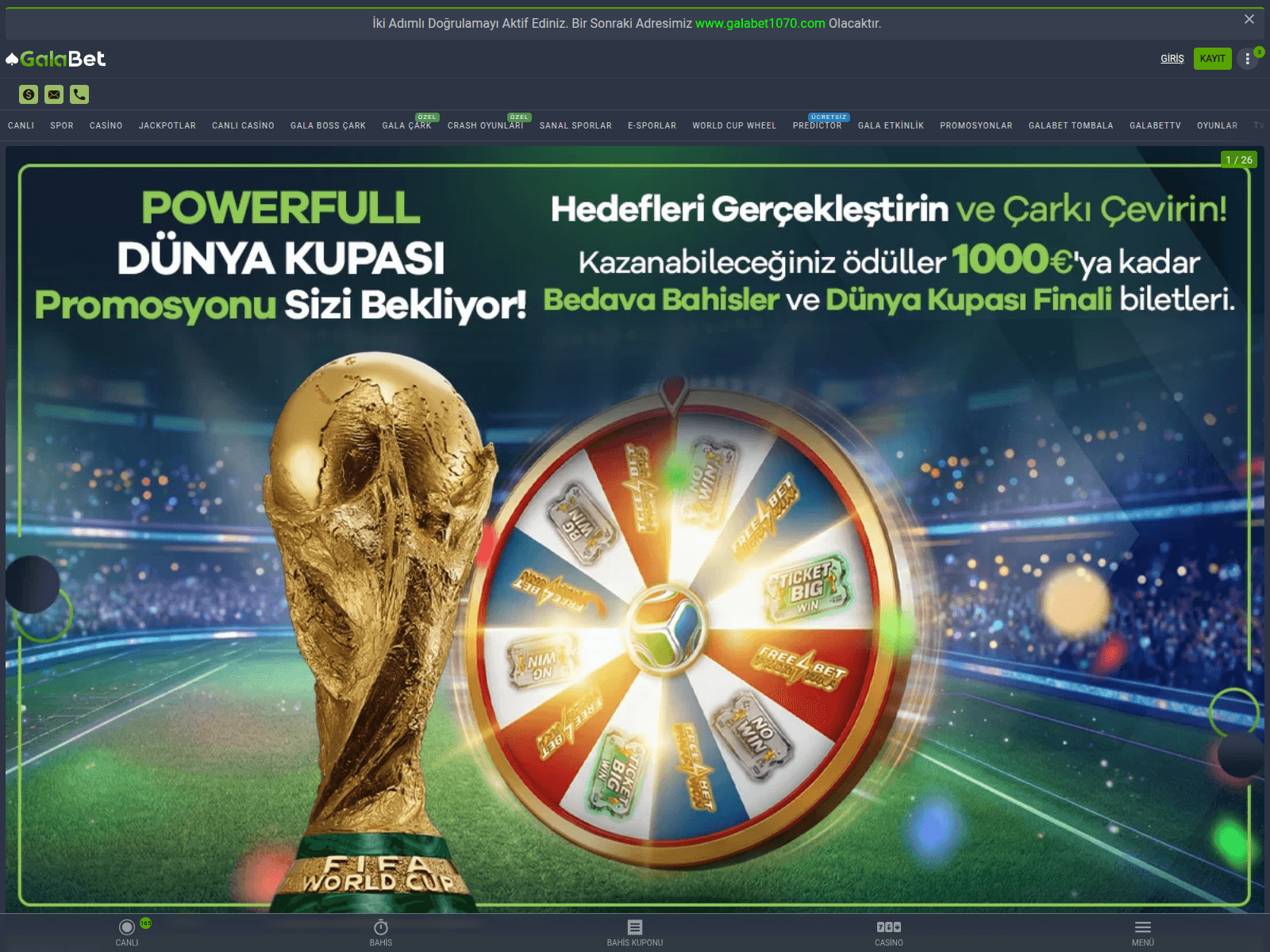 Screenshot of m.galabet1069.co