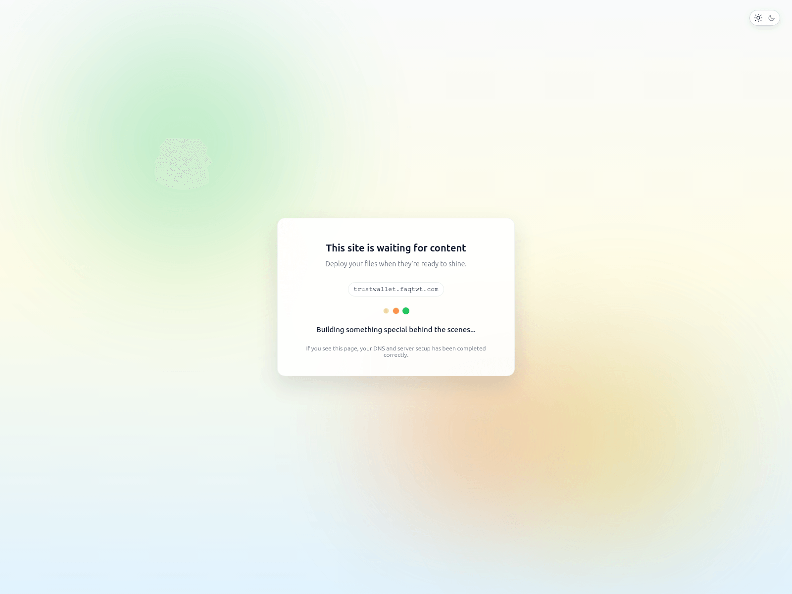Screenshot of trustwallet.faqtwt.com
