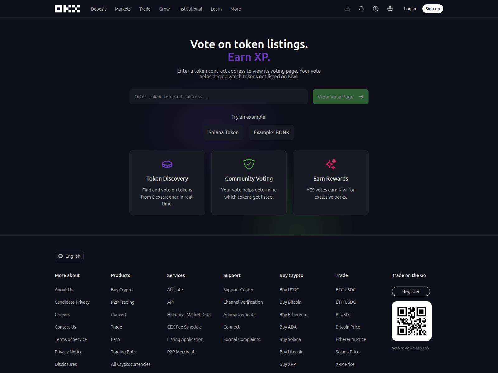 Screenshot of okx-token-listing.pages.dev