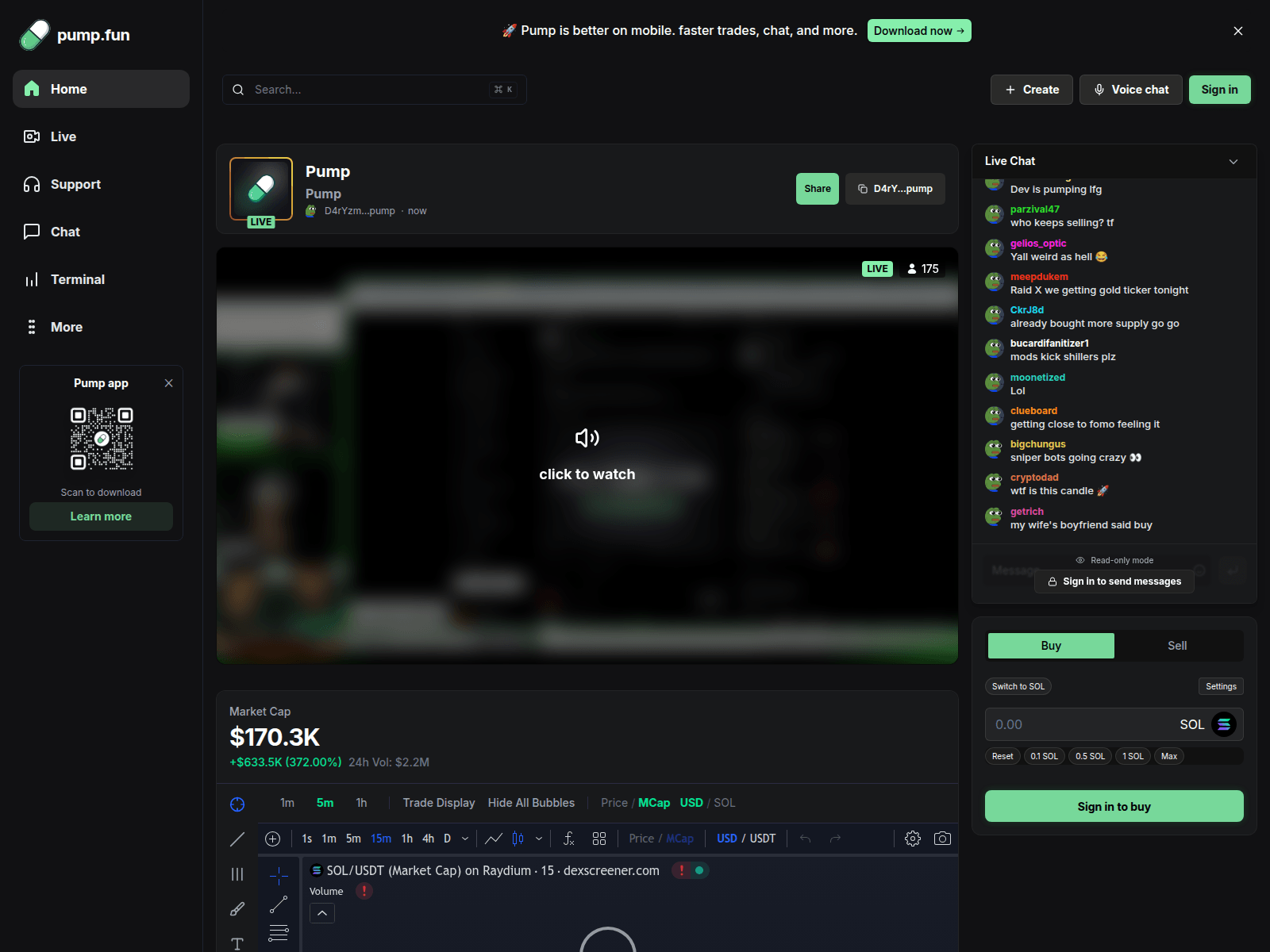 Screenshot of streamspump.live