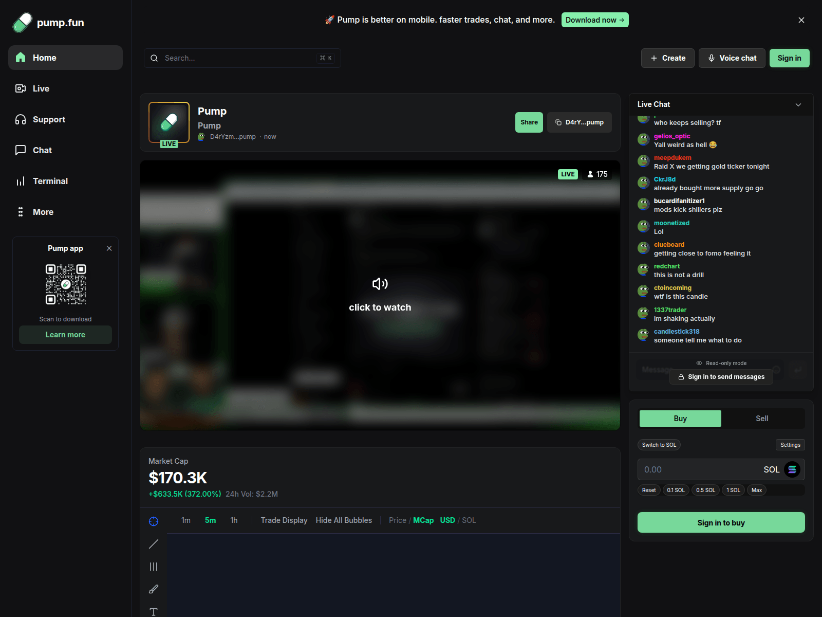 Screenshot of streamerpump.live