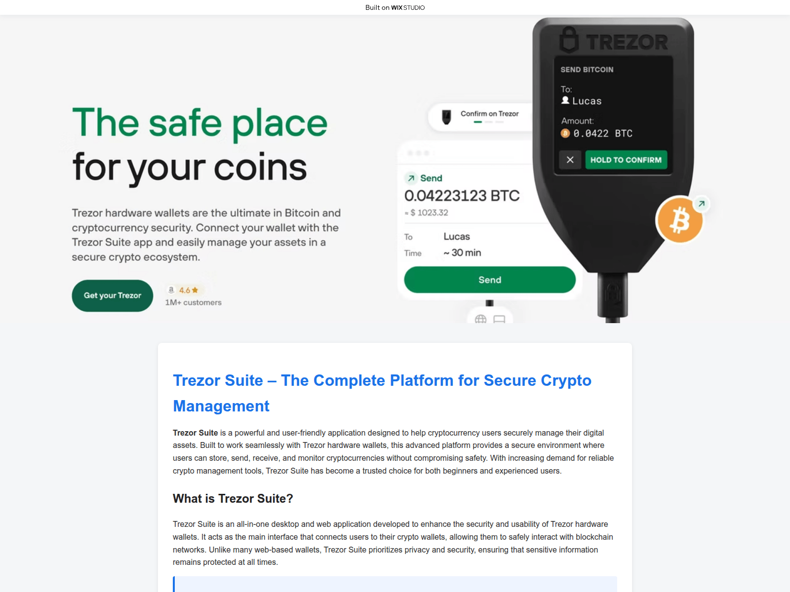 Screenshot of suitesapp-trexio.wixstudio.com
