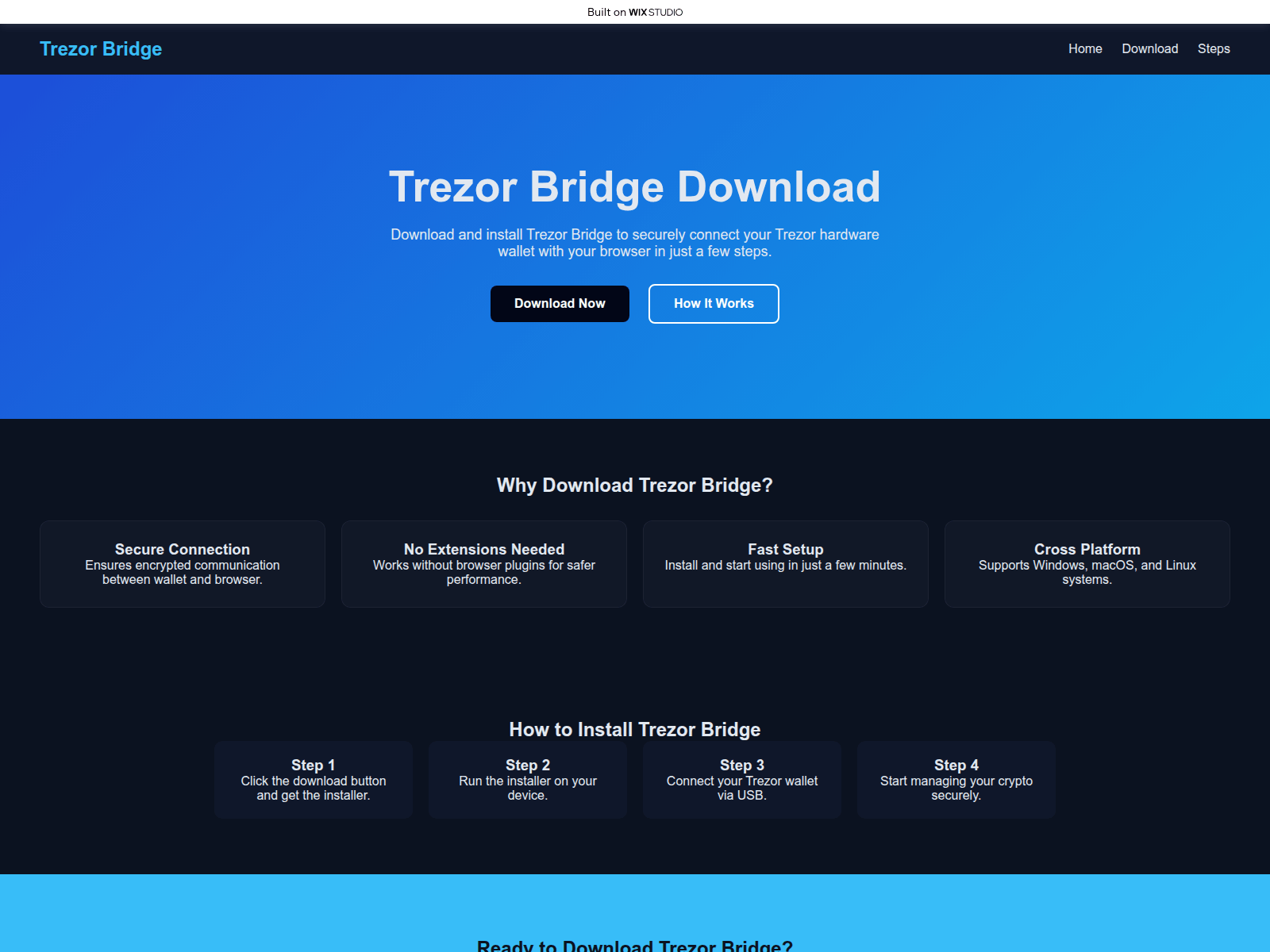 Screenshot of guest-bridge.wixstudio.com