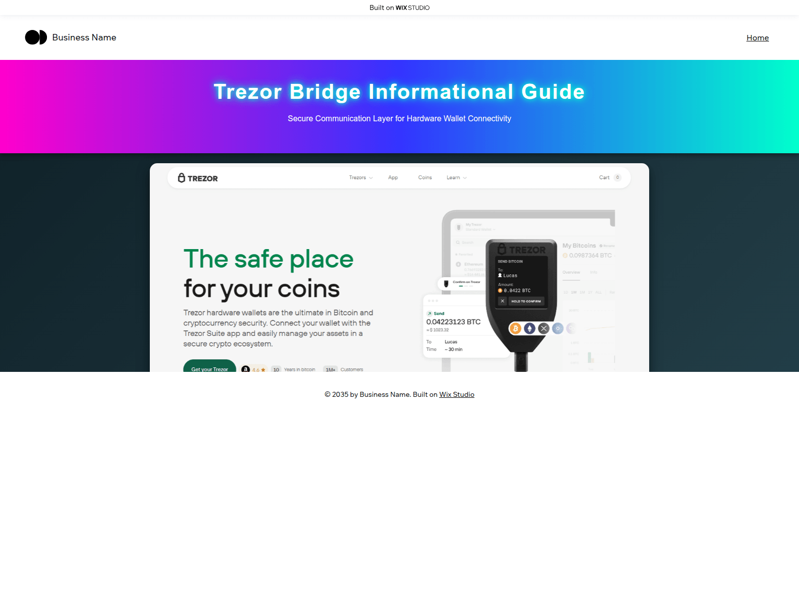Screenshot of bridge-uses.wixstudio.com