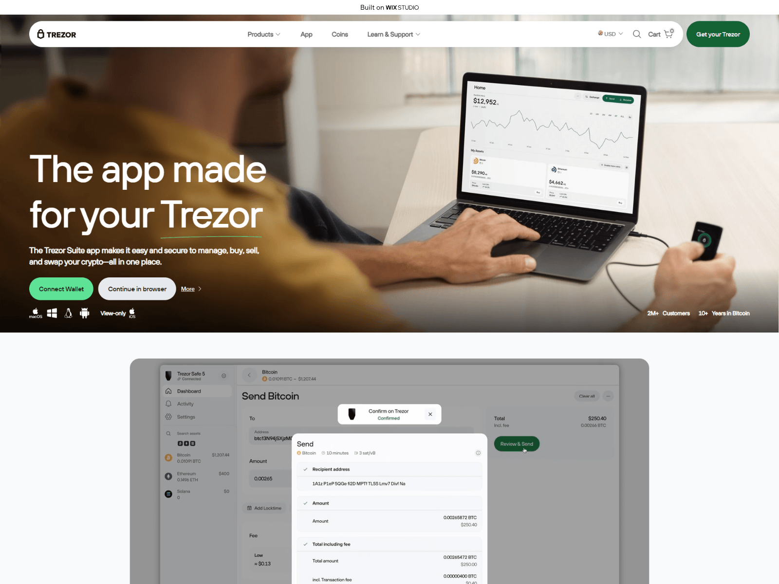 Screenshot of desktop-trexersuit.wixstudio.com