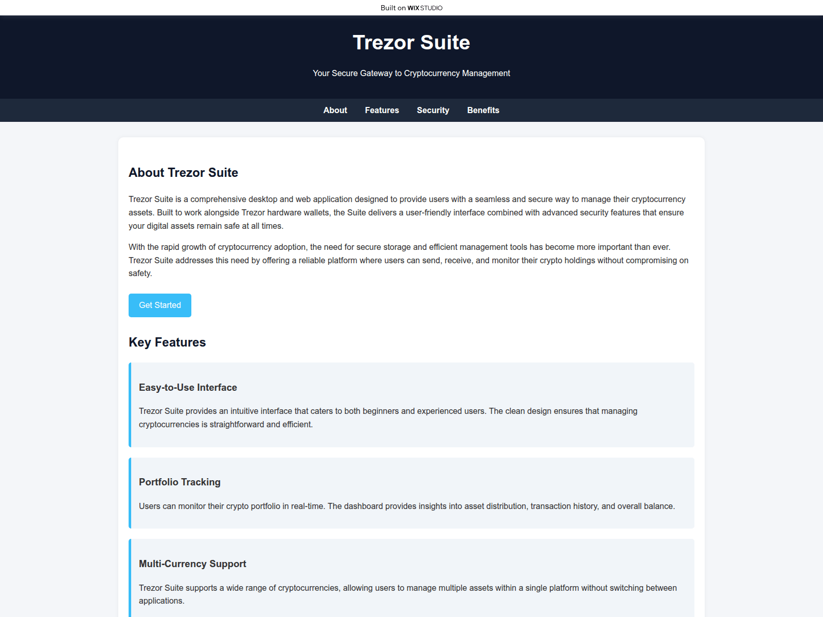 Screenshot of apptrzzo-suites.wixstudio.com