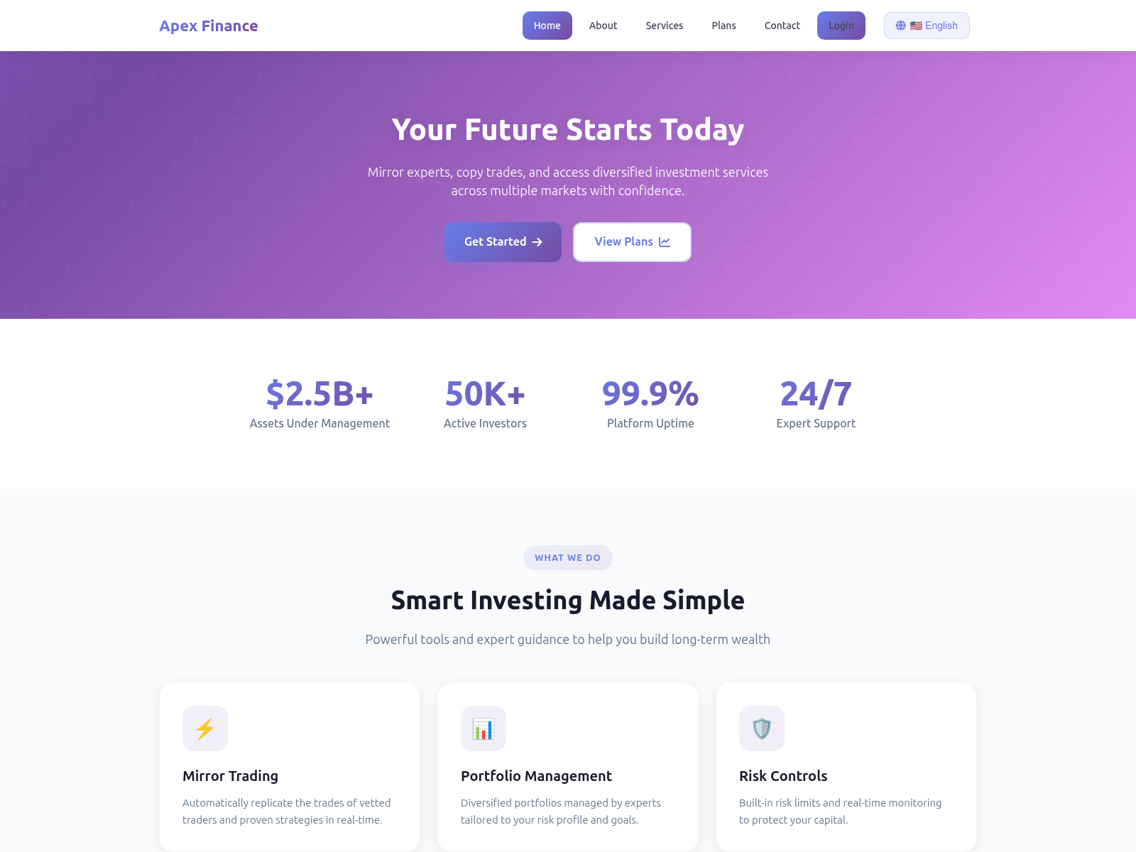 Screenshot of apexfinance.cc
