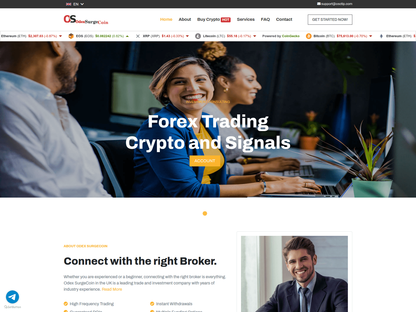 Screenshot of osctip.com