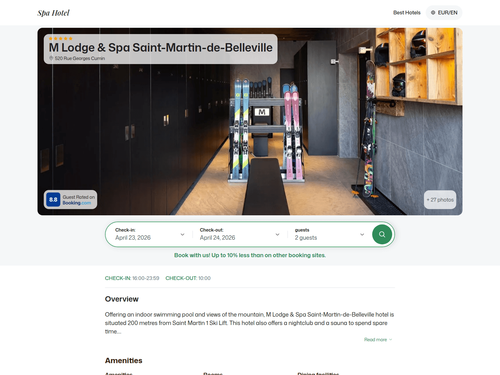 Screenshot of mlodge.spahotel.guru