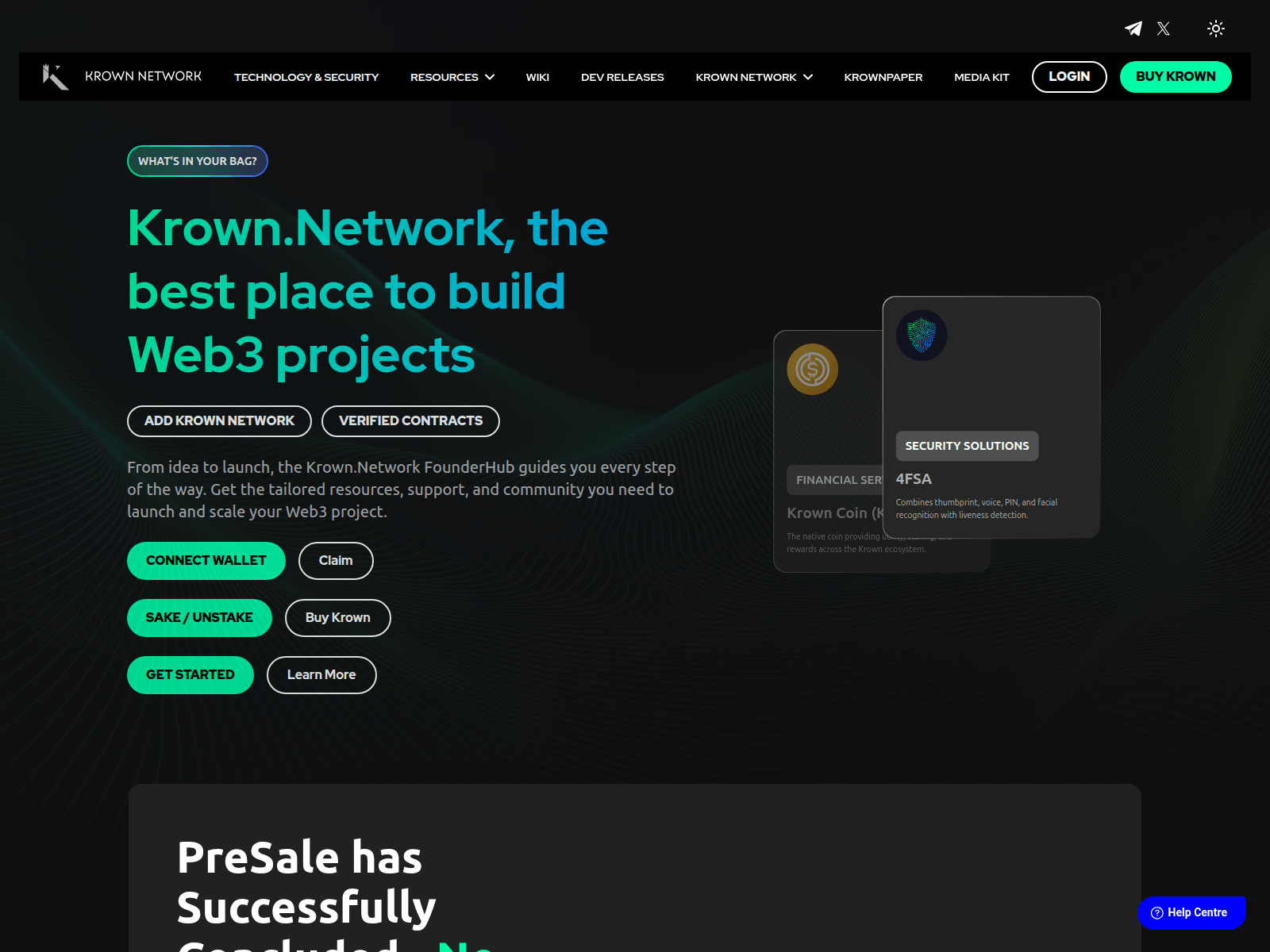 Screenshot of krown-network.web.app