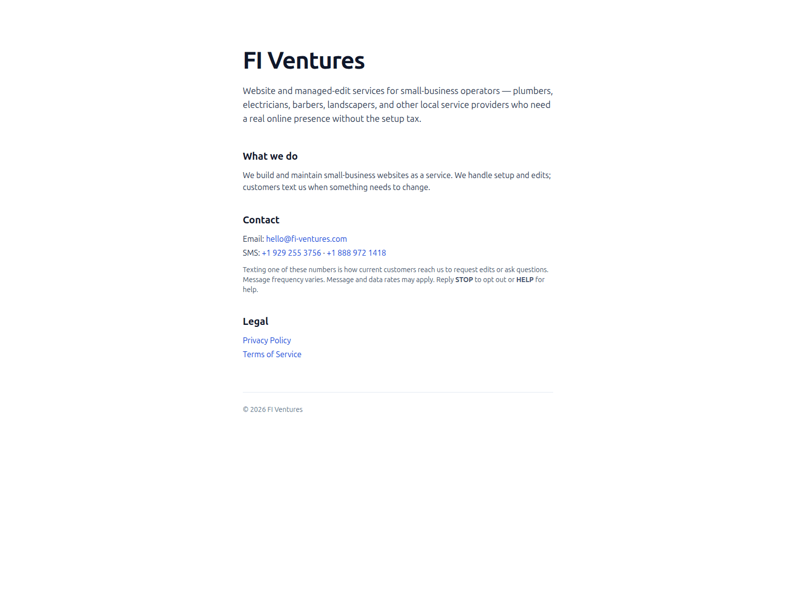 Screenshot of fi-ventures.com