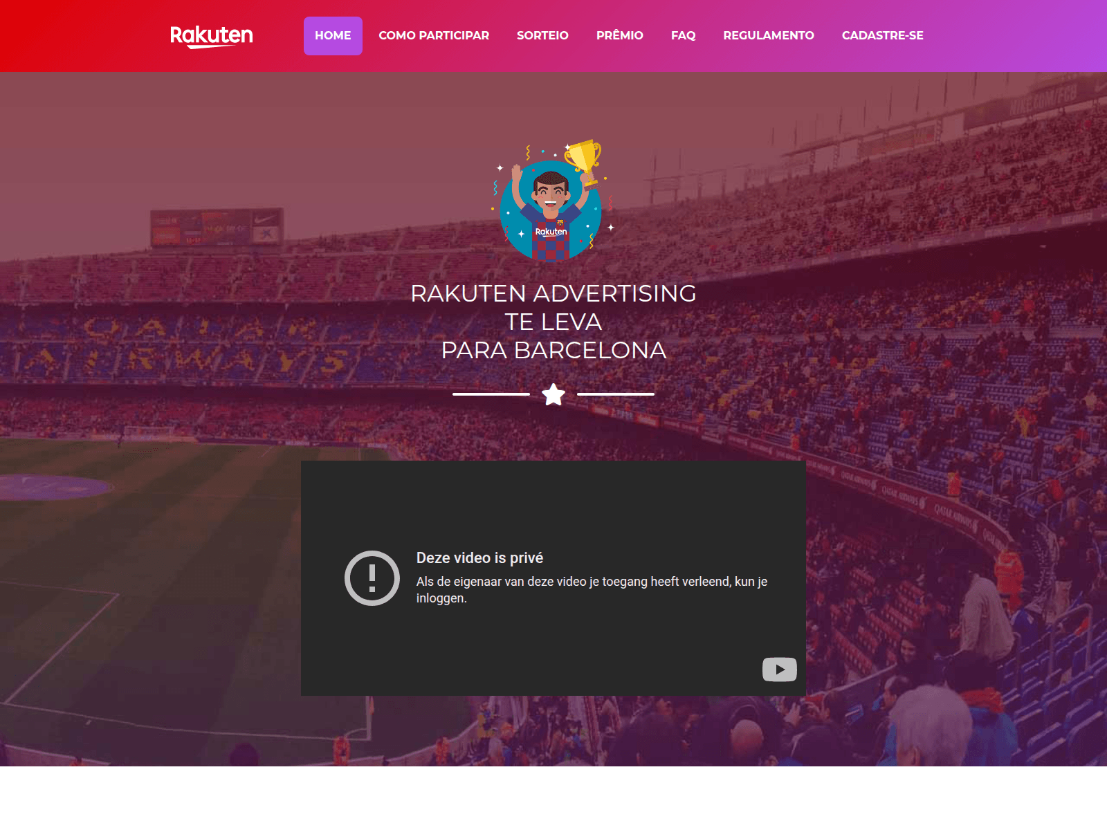 Screenshot of rakutenpromos.com.br