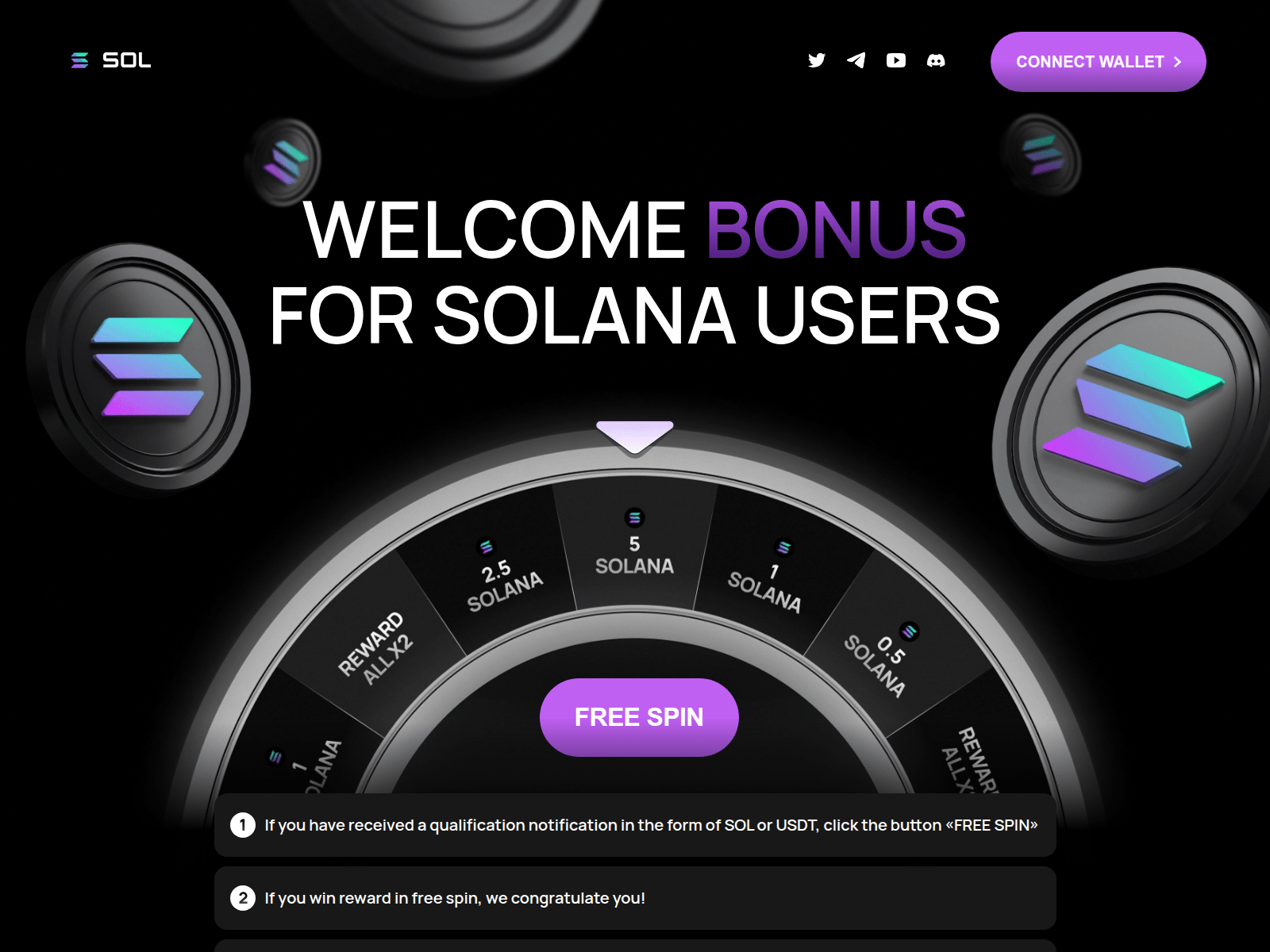 Screenshot of solanadrop.rest