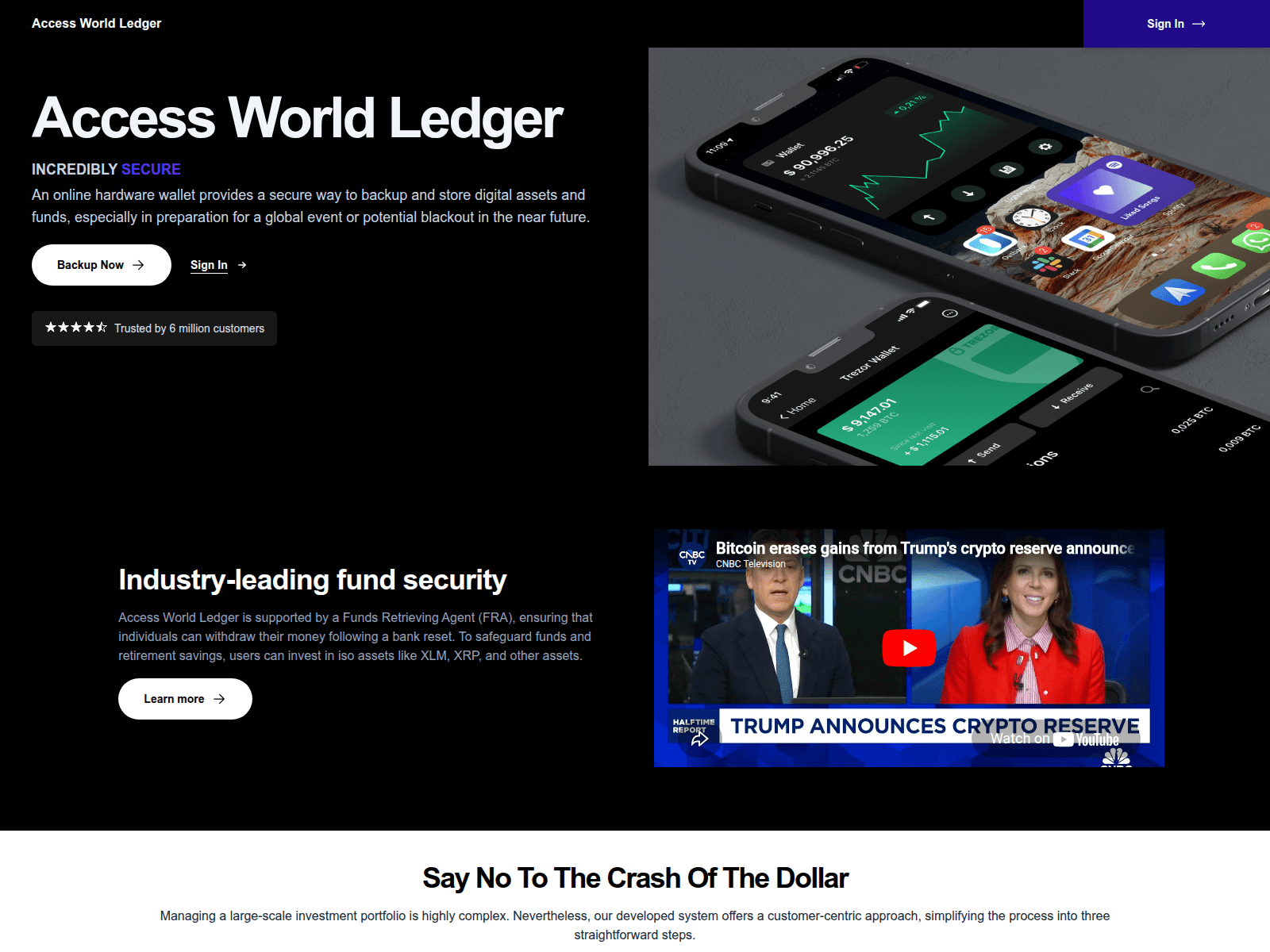 Screenshot of accessworldledgers.online