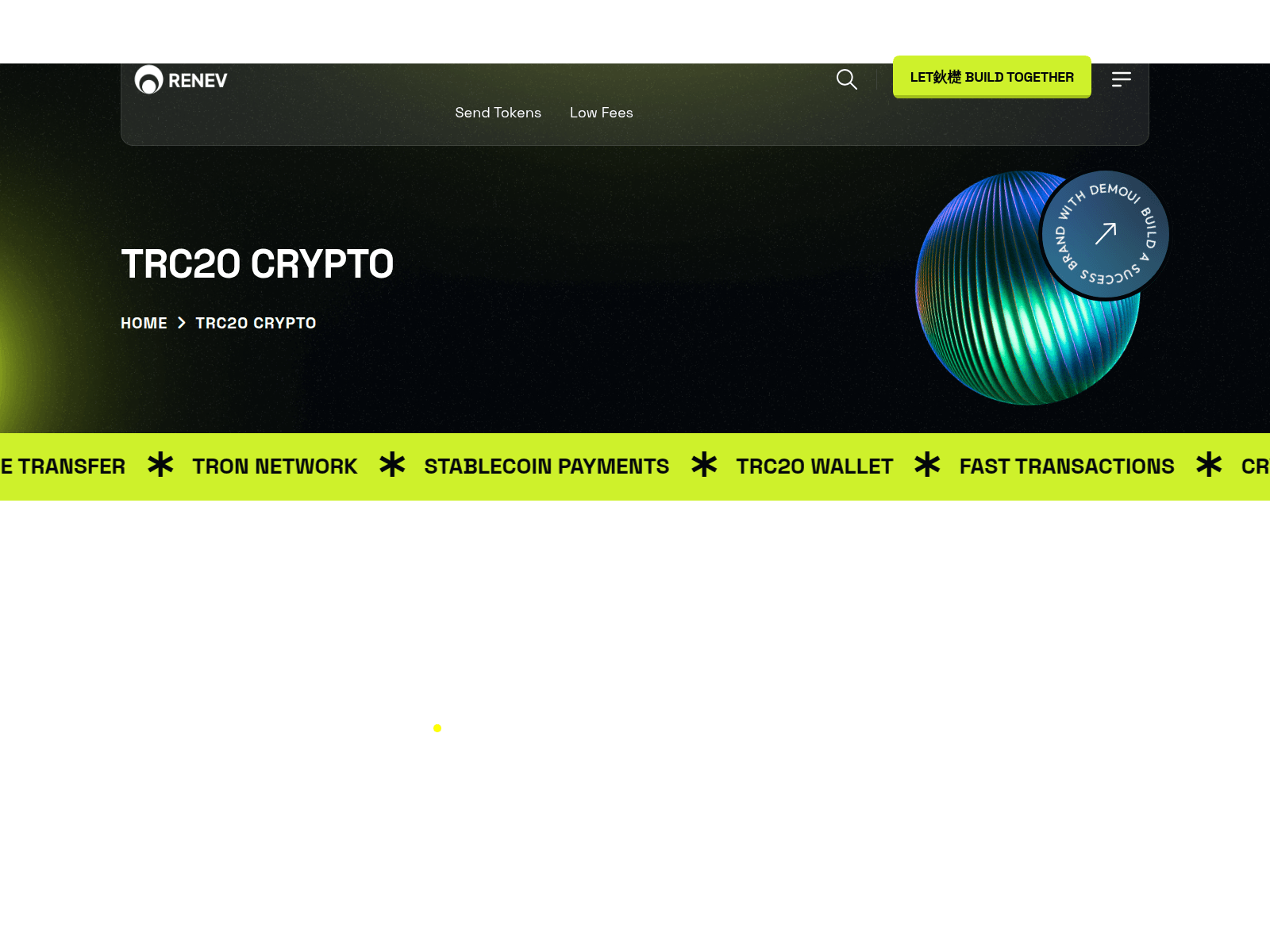 Screenshot of trc20crypto.com