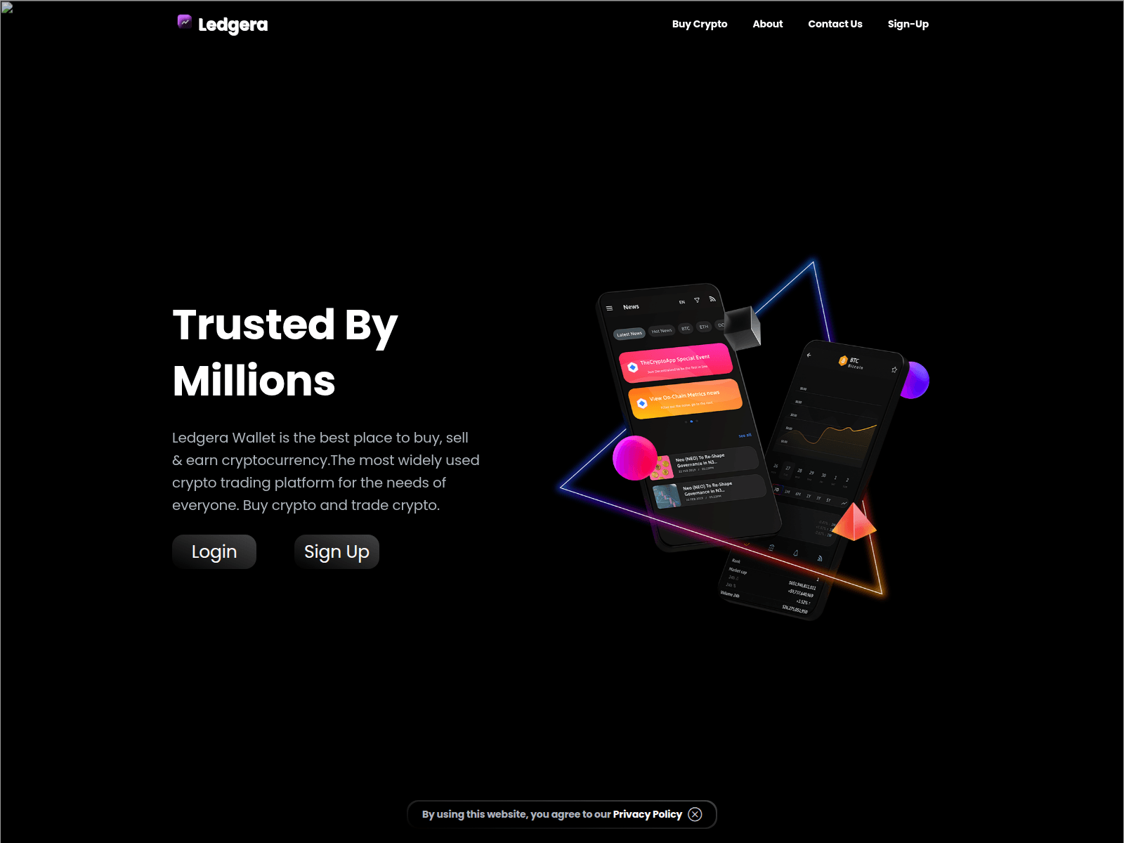 Screenshot of ledgera.top