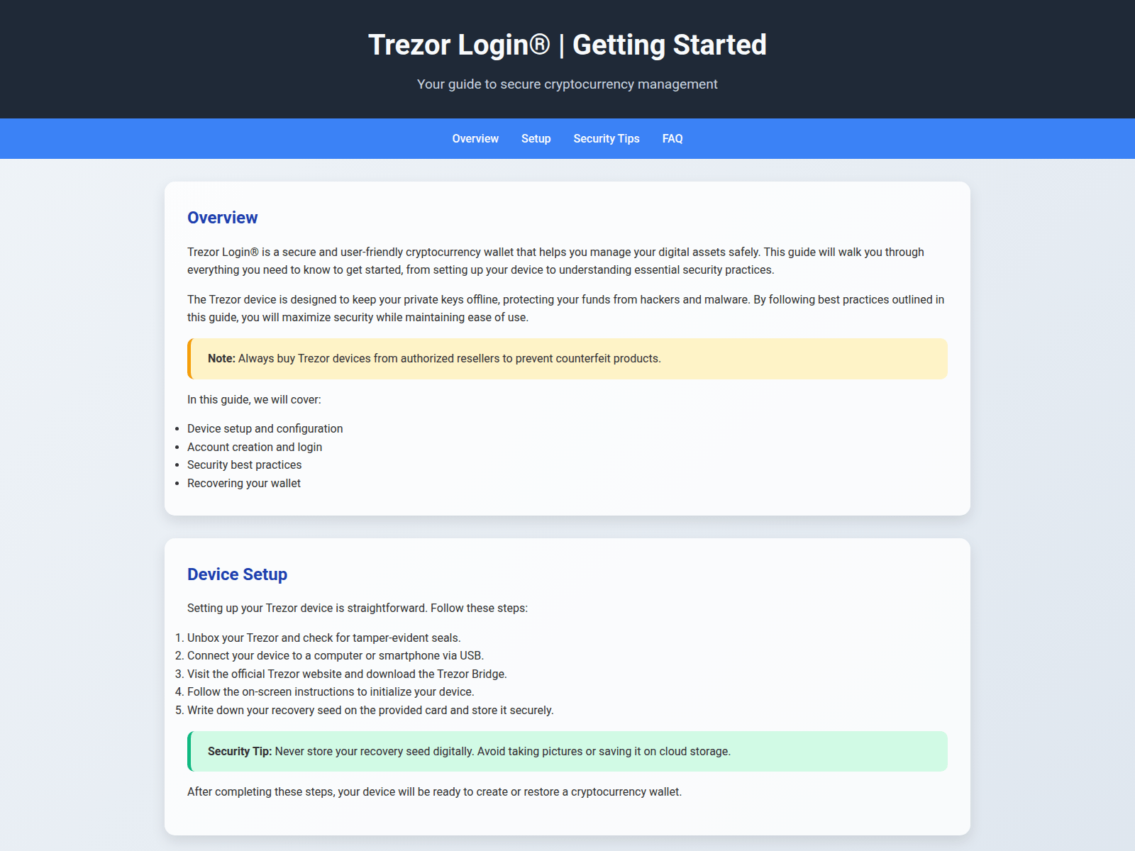 Screenshot of connect-trezo--page-devs-light.pages.dev