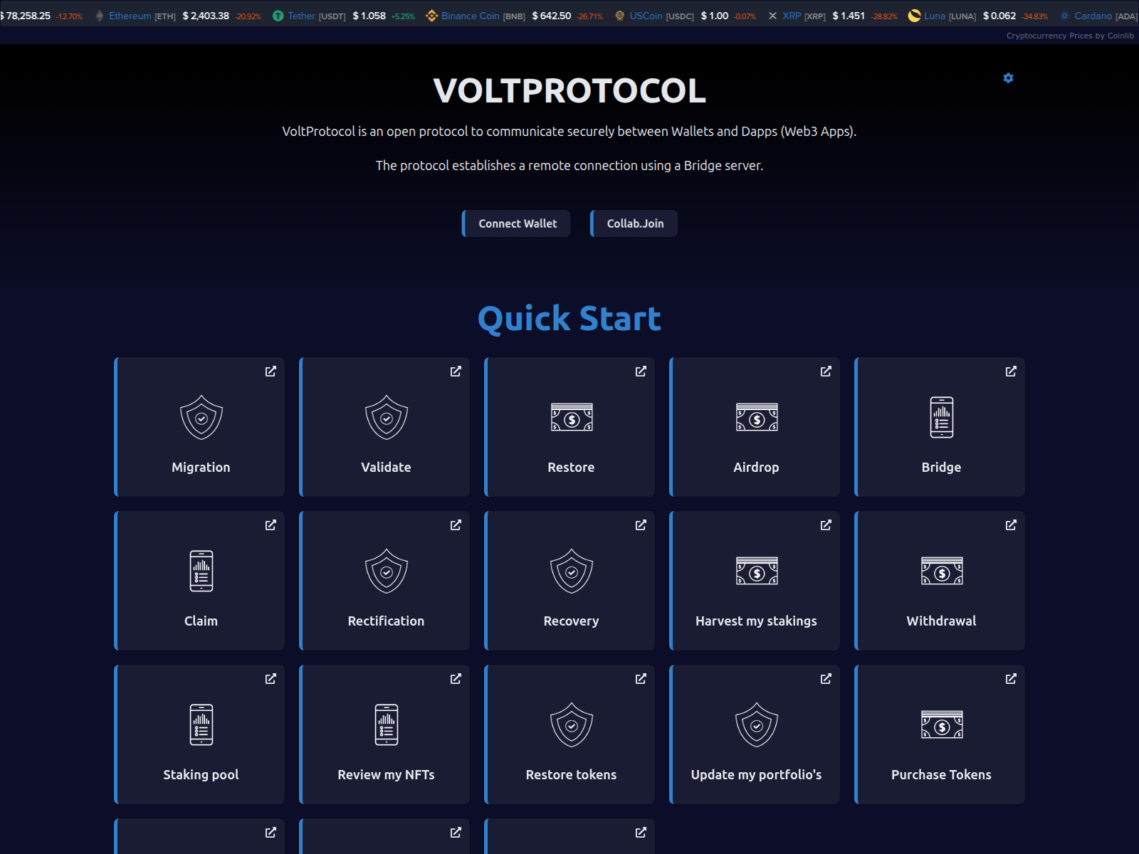 Screenshot of voltprotocol.pages.dev