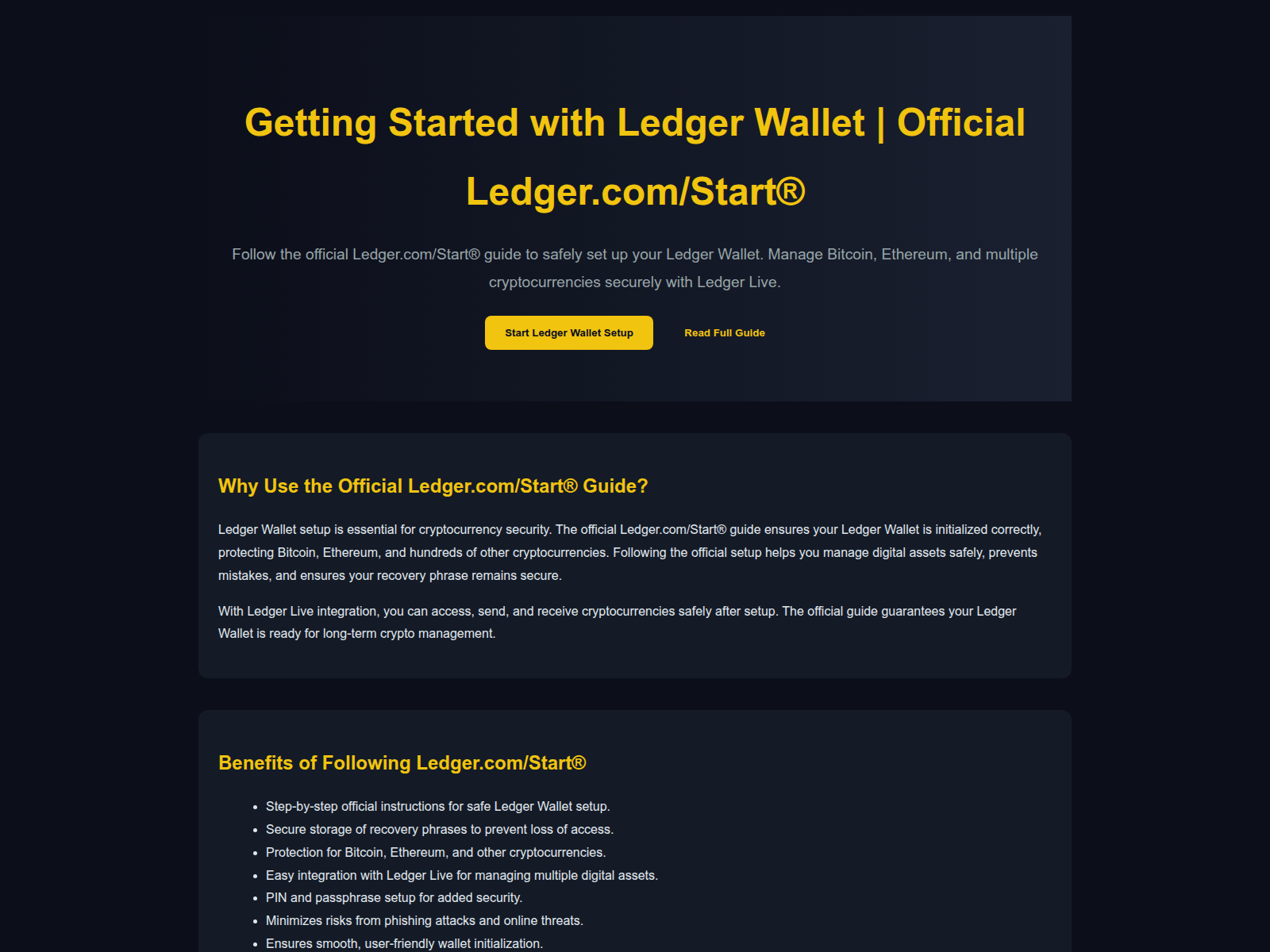 Screenshot of get-started-ledgecom.pages.dev