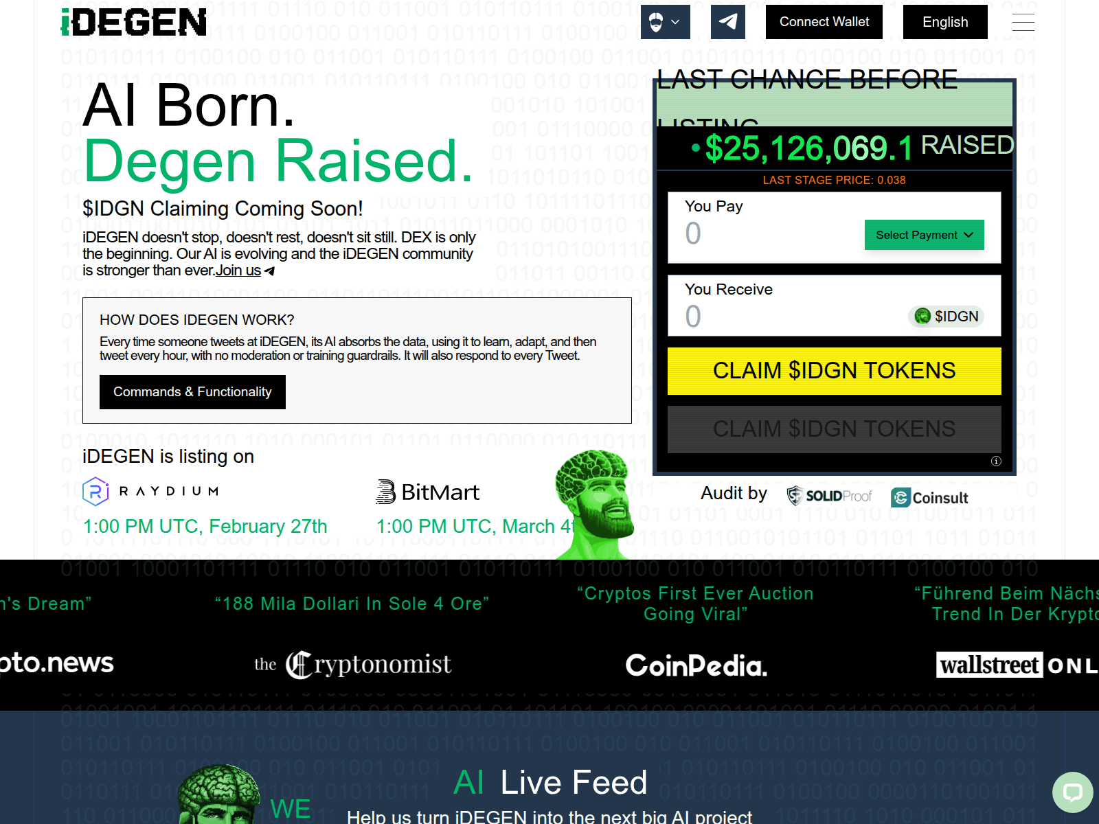 Screenshot of idegenclaim.pages.dev