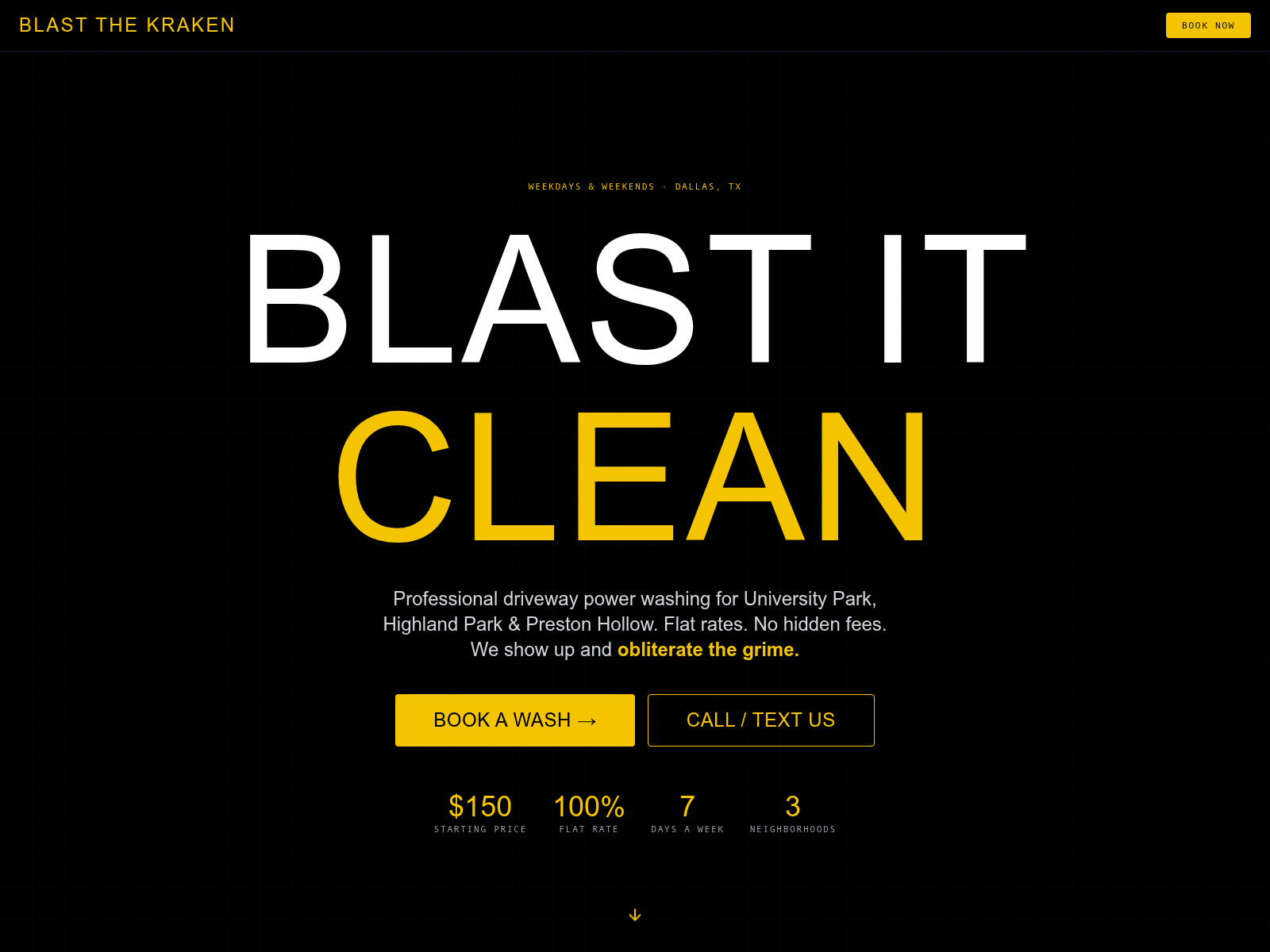 Screenshot of blastthekraken.com