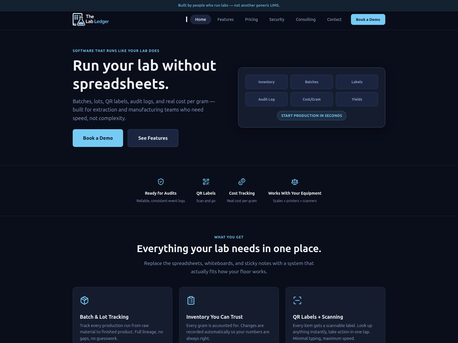 Screenshot of thelabledger.com