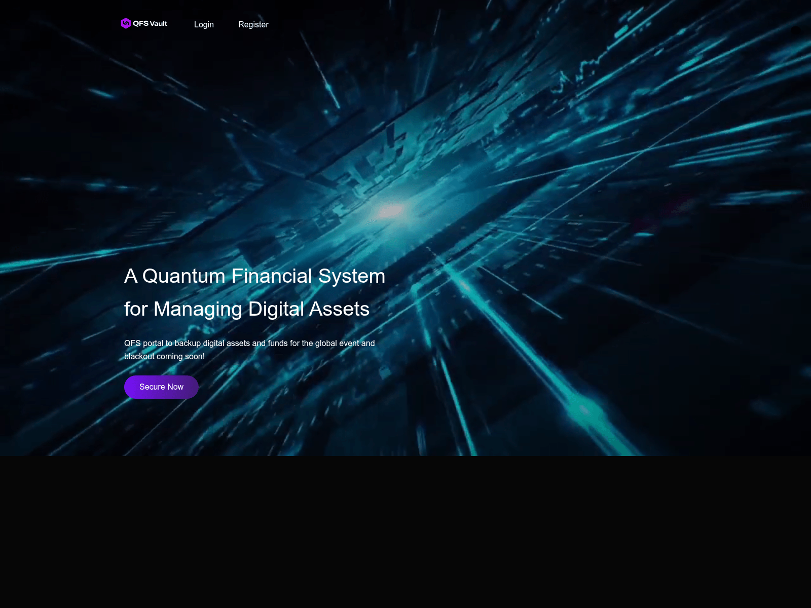 Screenshot of qfsledger-vault.org