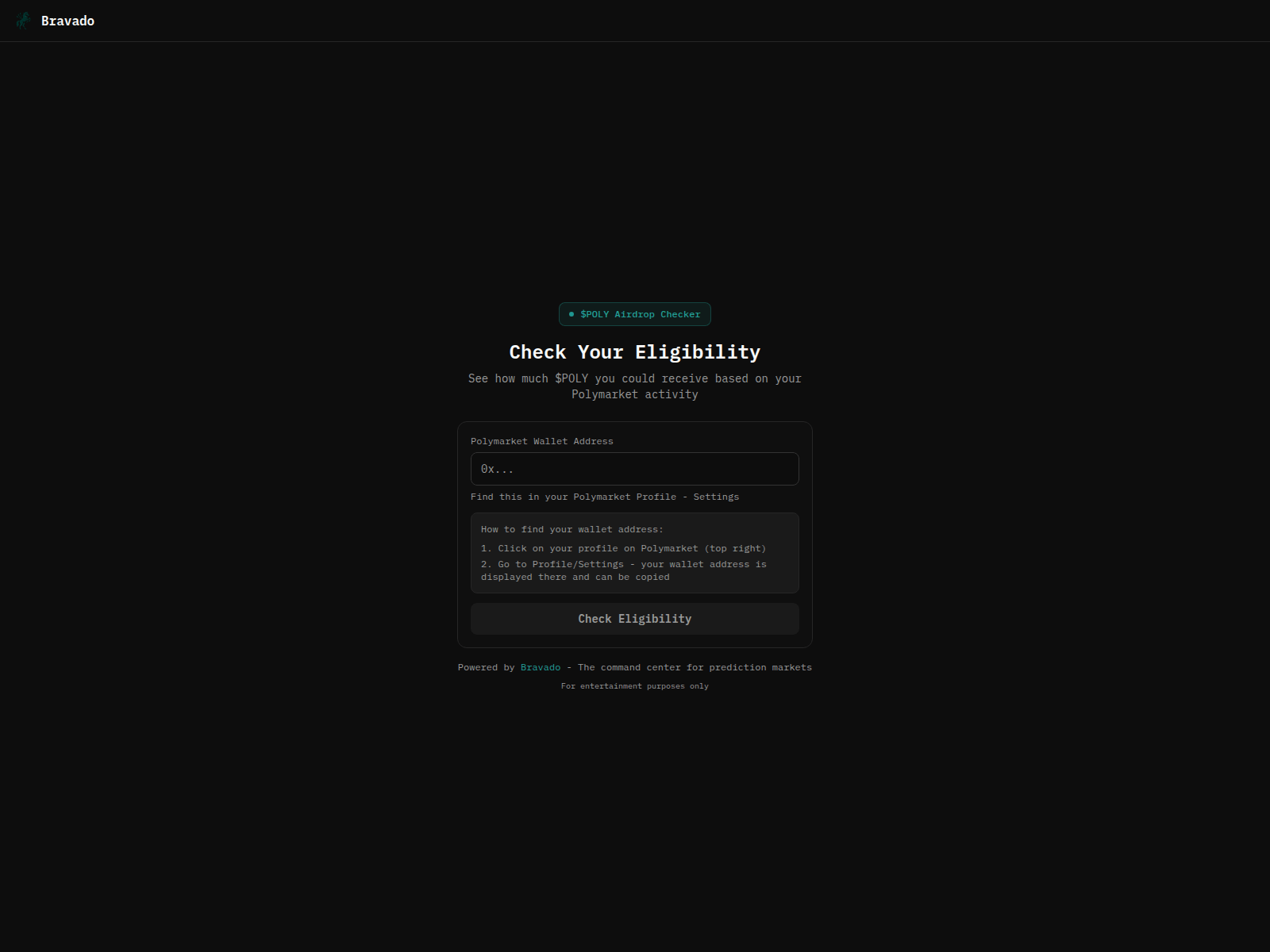 Screenshot of bravado-checker.fun