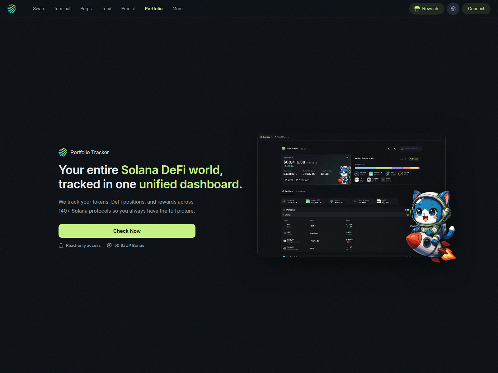Screenshot of jup-portfolio.top