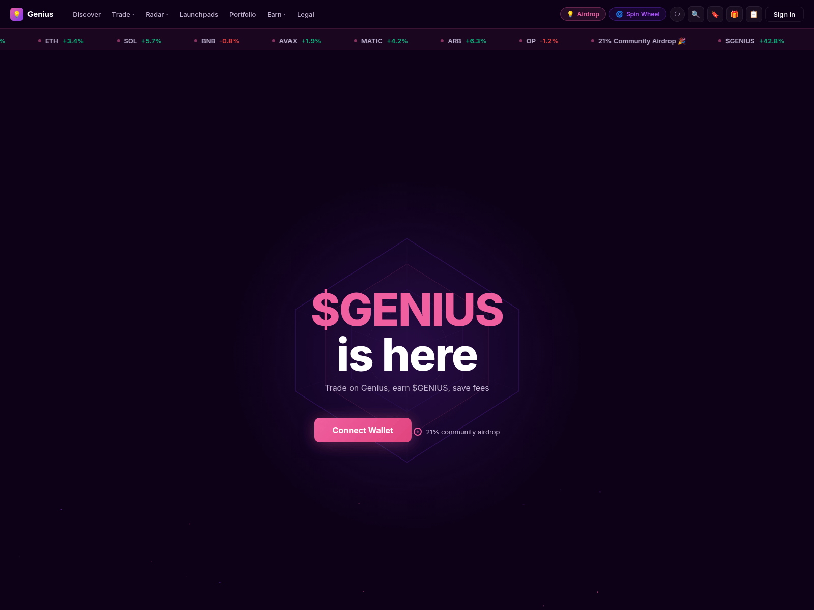 Screenshot of geniusterminal.org