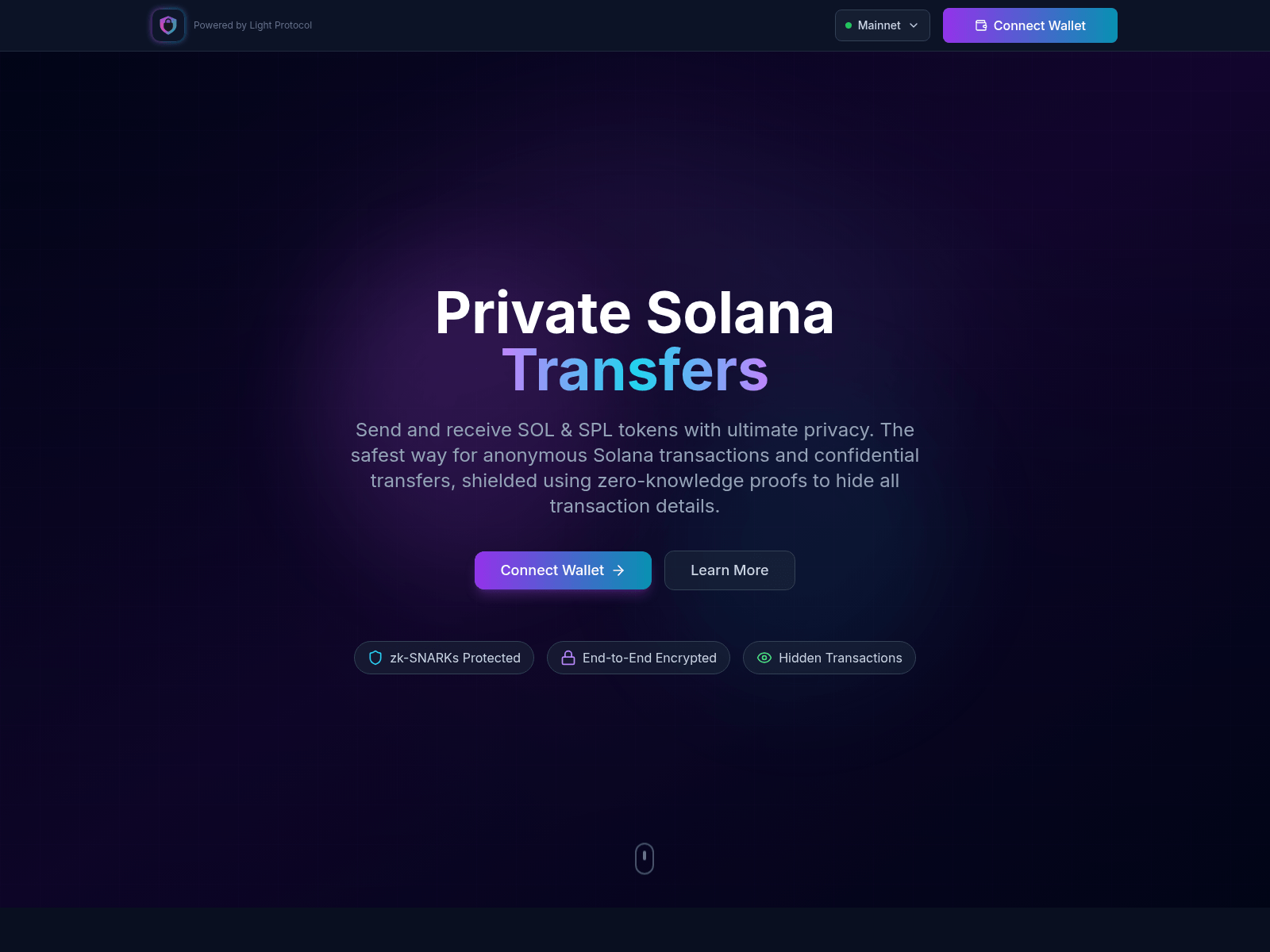 Screenshot of privatesolana.online