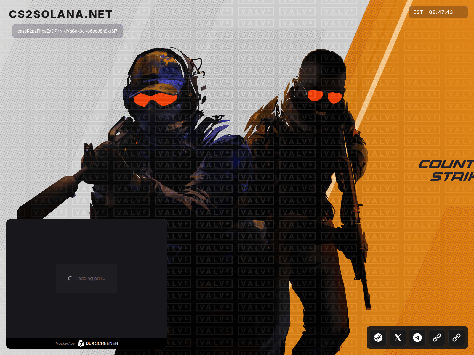 Screenshot of cs2solana.net