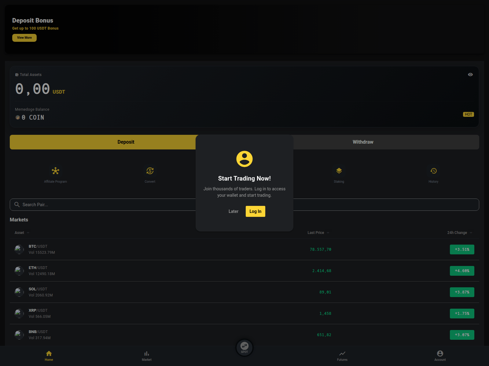 Screenshot of globalbitcrypto.com