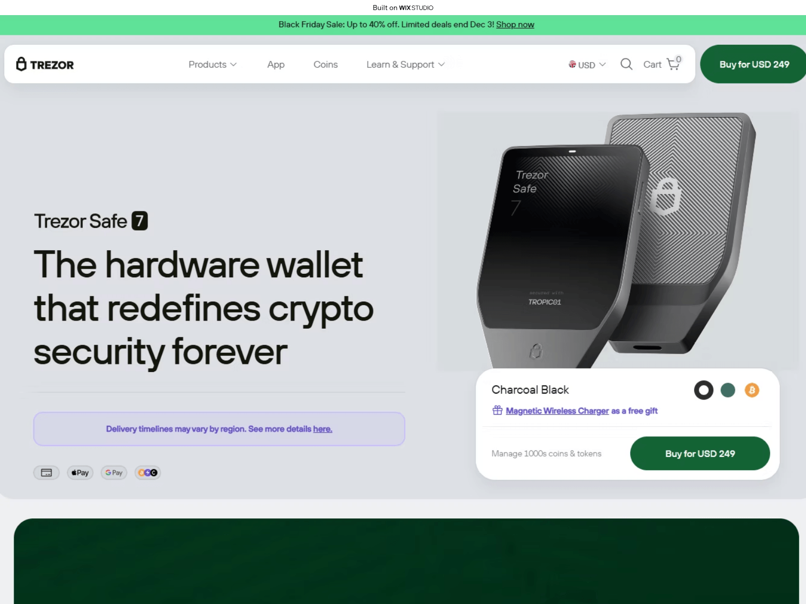 Screenshot of trezrebridge.wixstudio.com