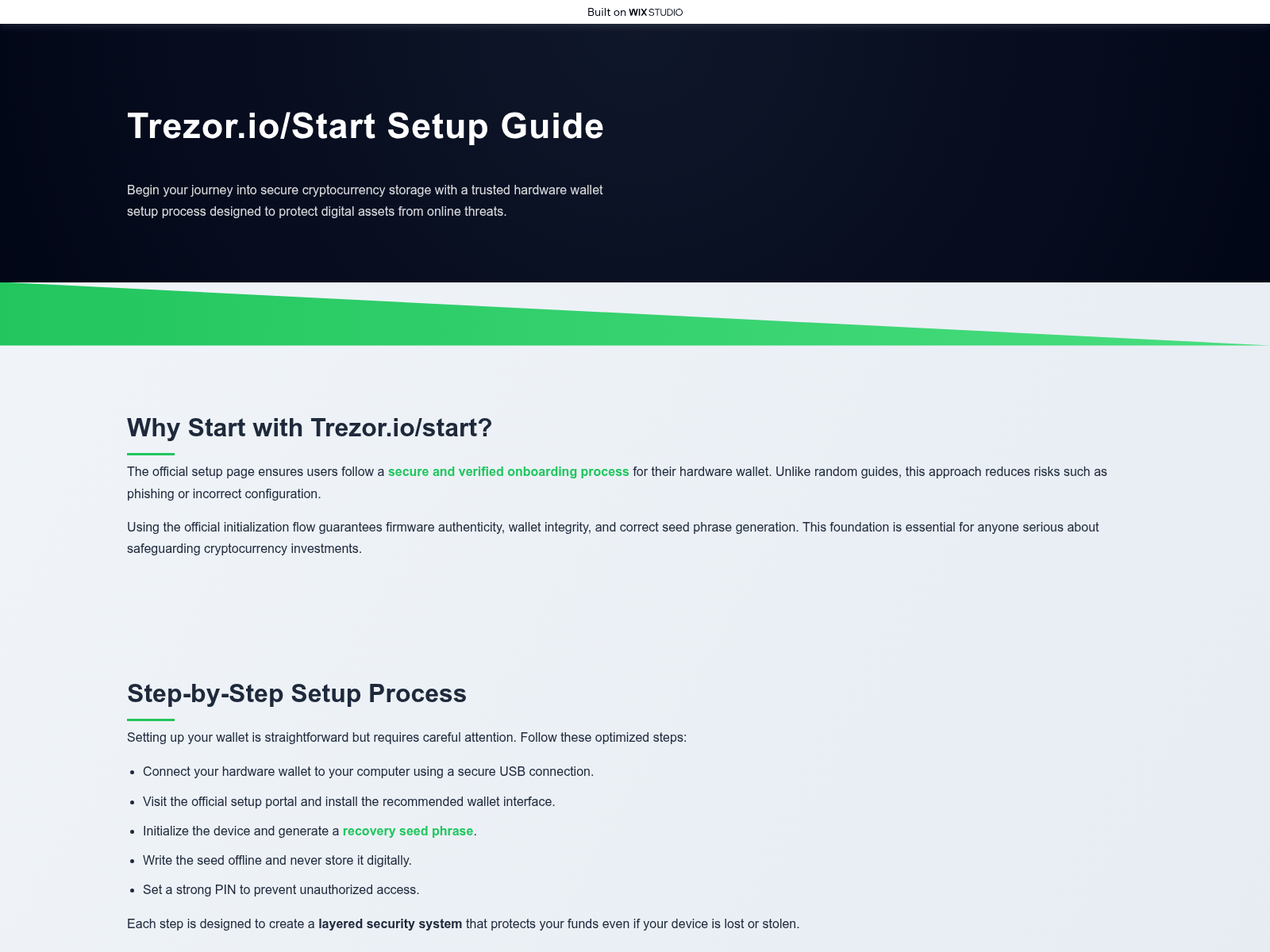 Screenshot of startedtrezzo-io.wixstudio.com