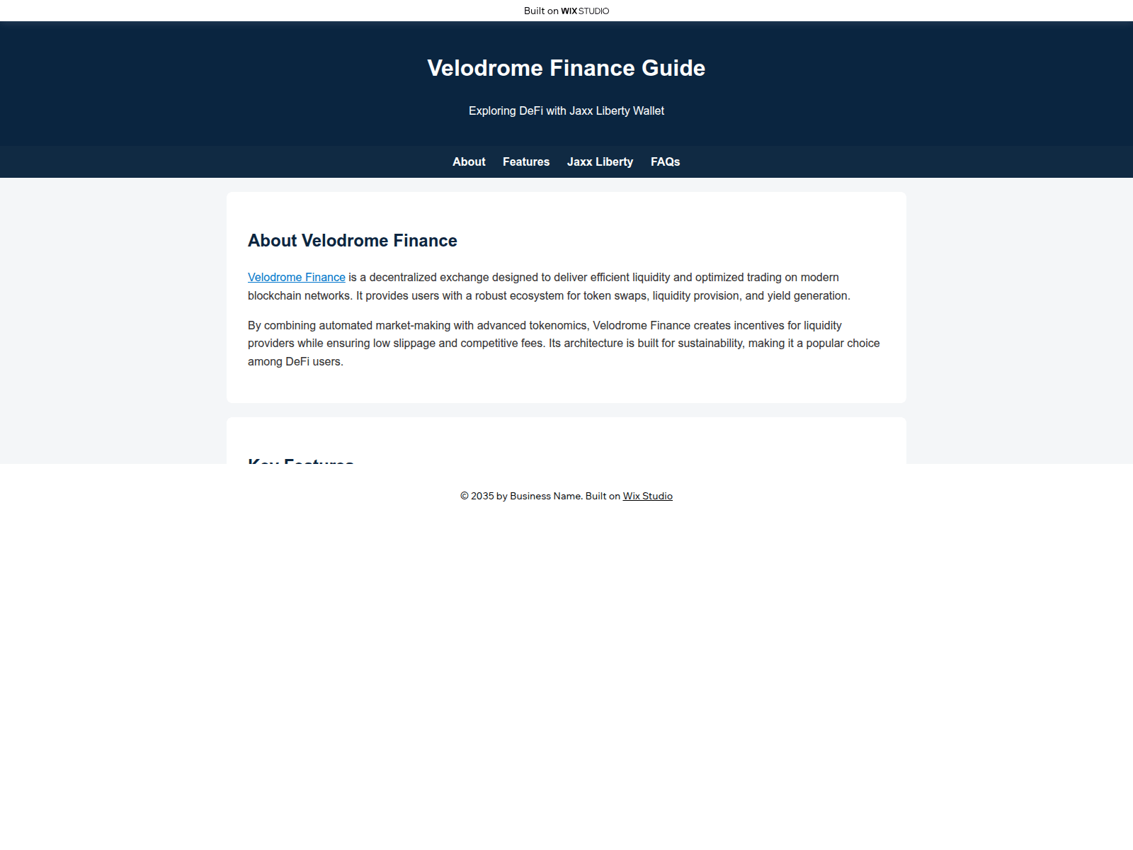 Screenshot of veladron-en.wixstudio.com