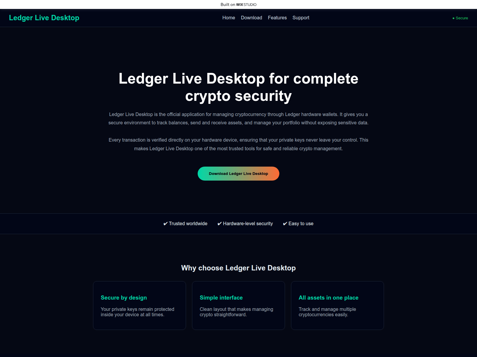 Screenshot of project-desktop.wixstudio.com