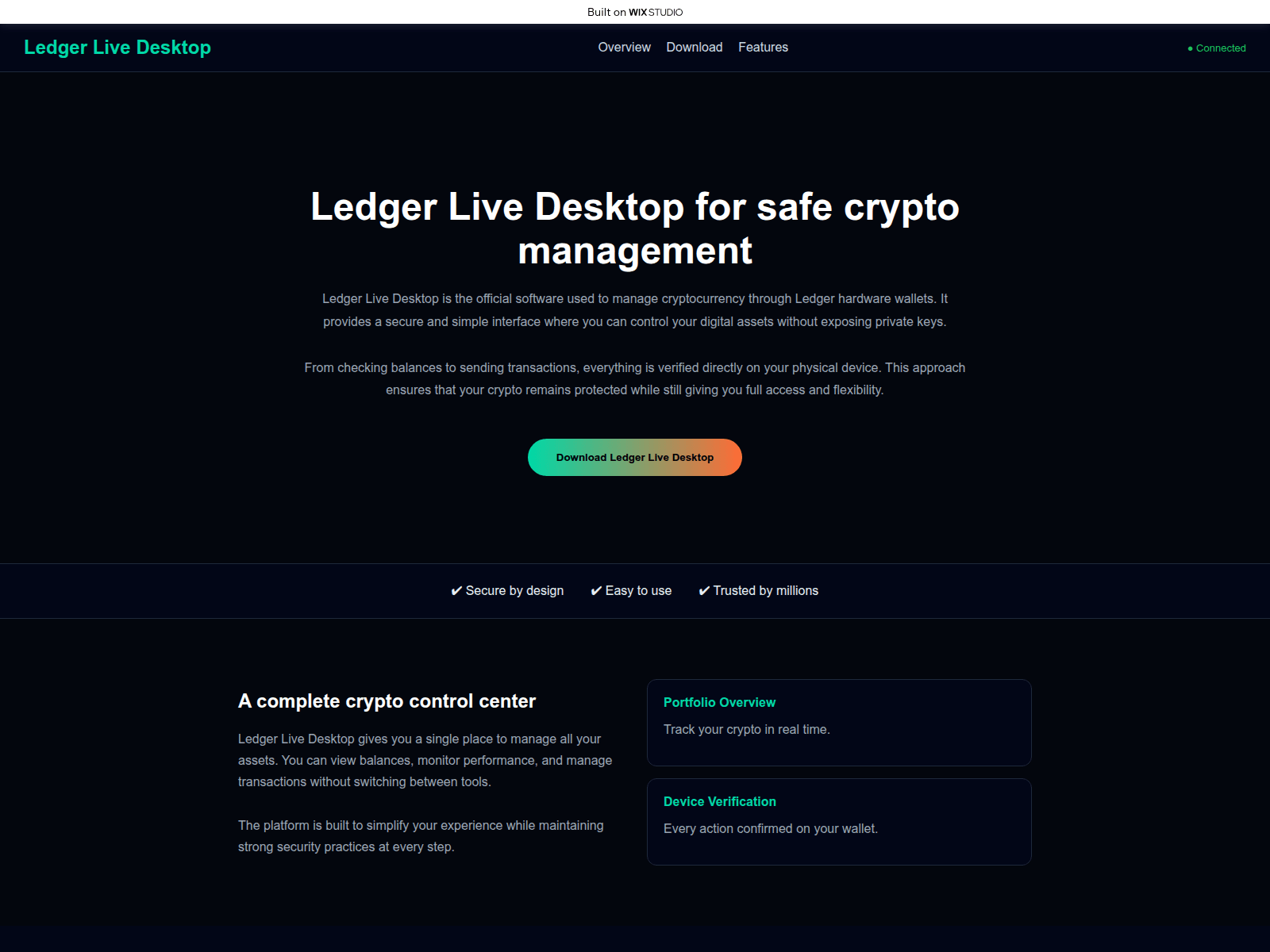Screenshot of console-desktop.wixstudio.com