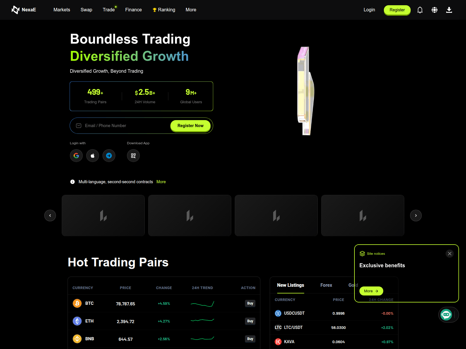 Screenshot of nexae.vip