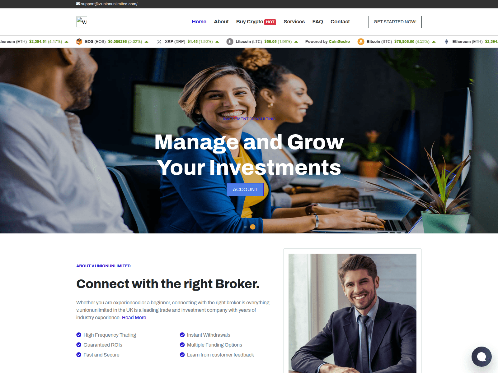 Screenshot of v.unionunlimited.com