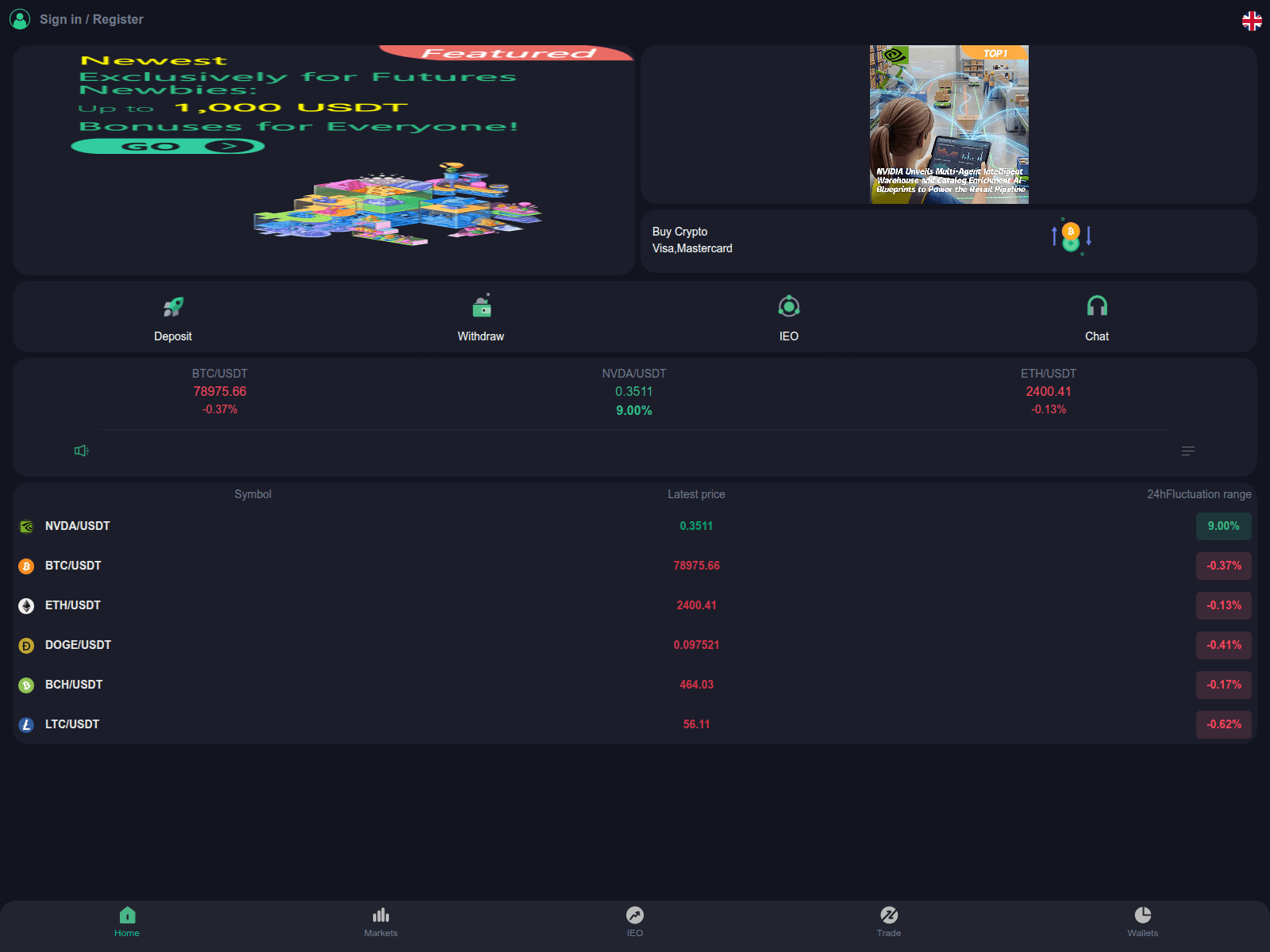 Screenshot of nvda-market.com