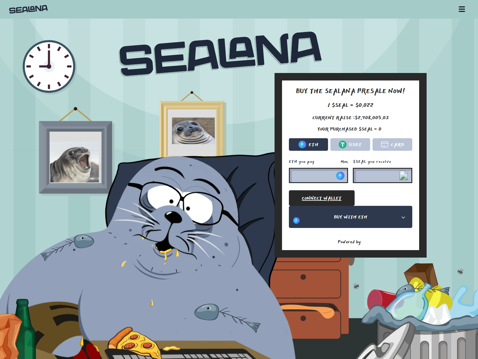 Screenshot of sealana-tokens.pages.dev