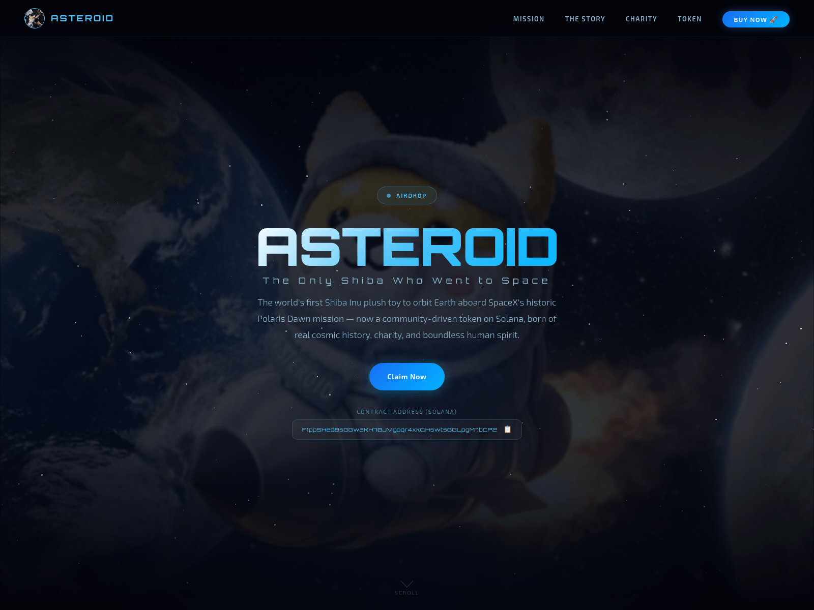 Screenshot of asteroid-coin.com