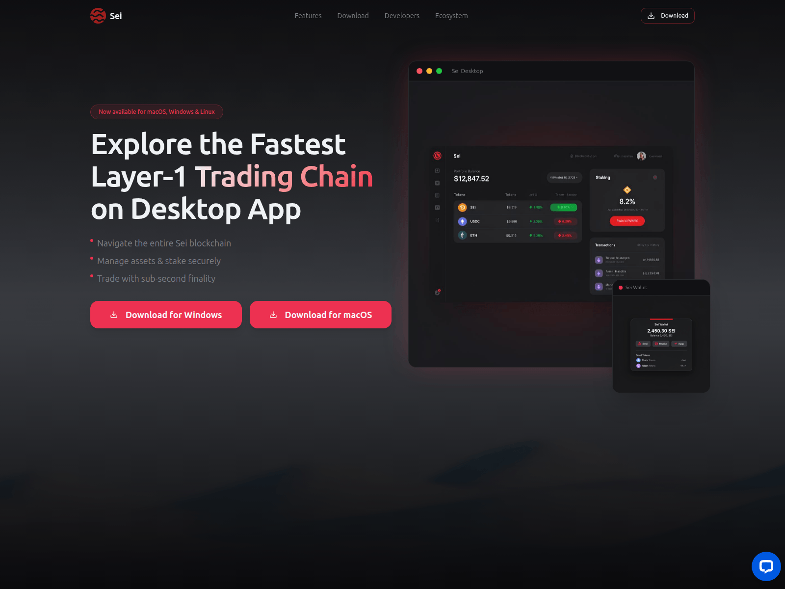 Screenshot of sei-desktop.com
