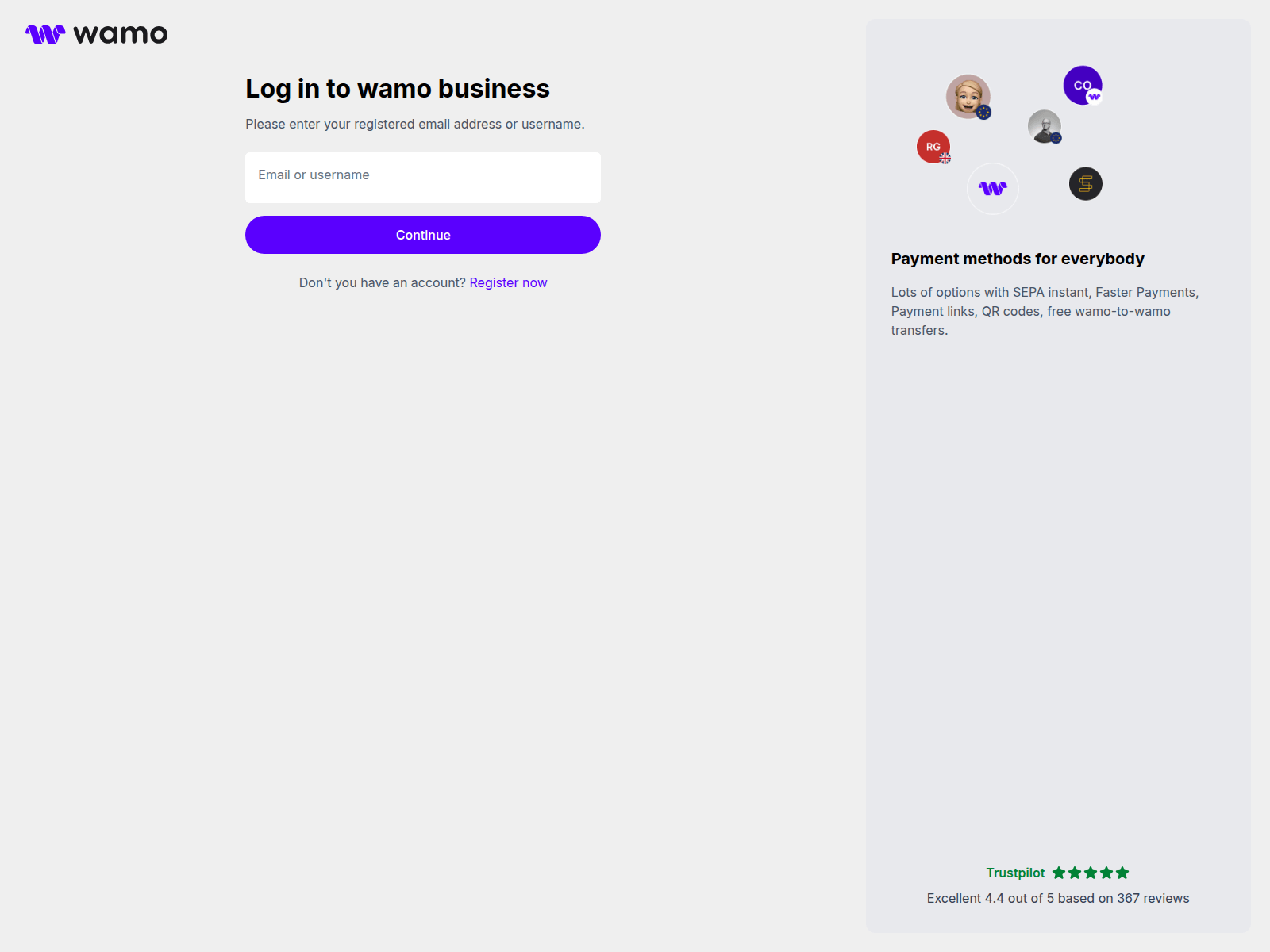 Screenshot of wamo-app.icu