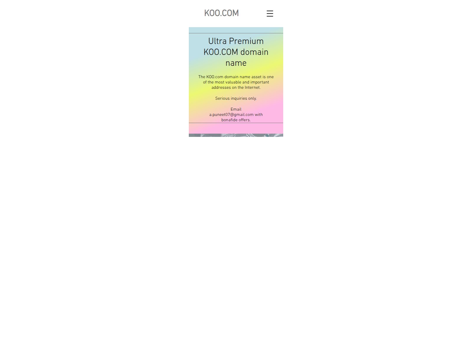 Screenshot of koo.com