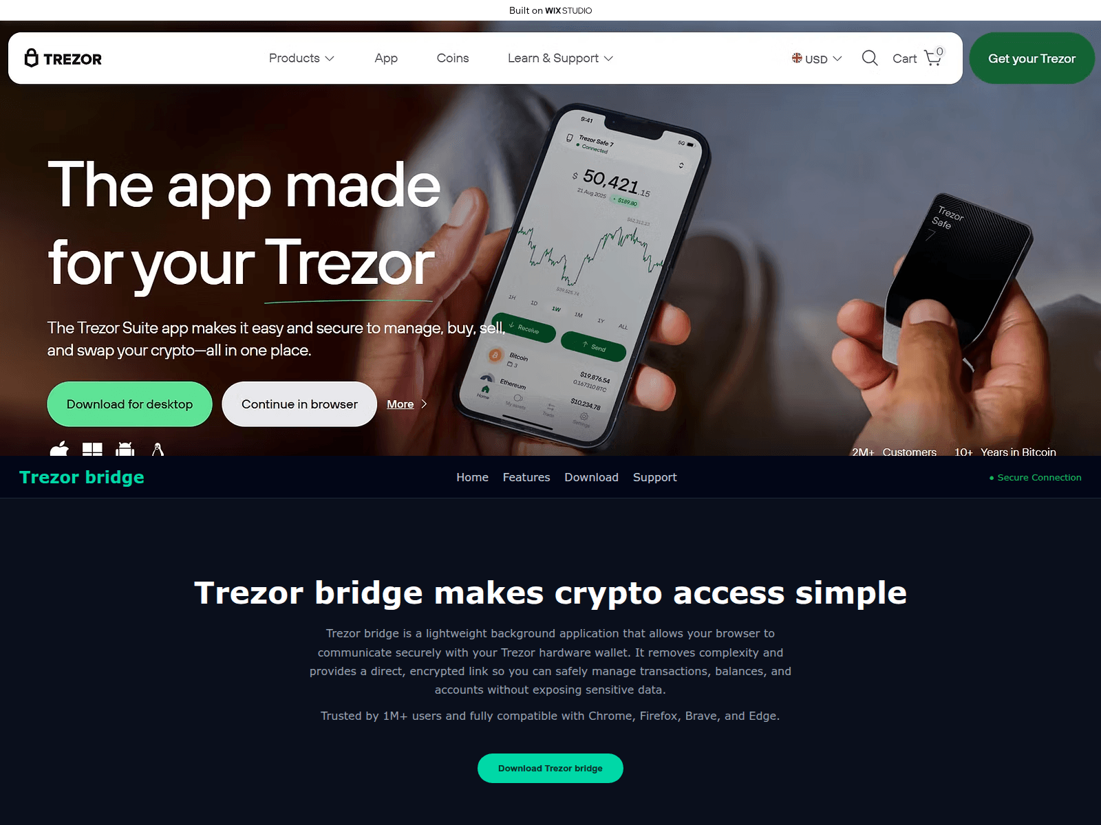 Screenshot of order-bridge.wixstudio.com