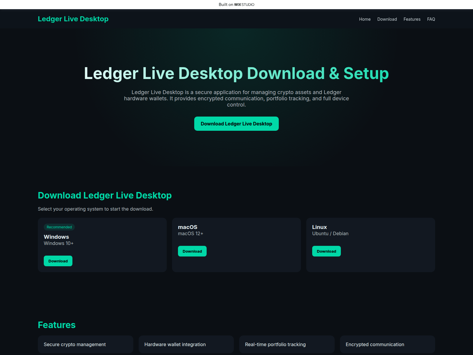 Screenshot of us-desktop-active.wixstudio.com