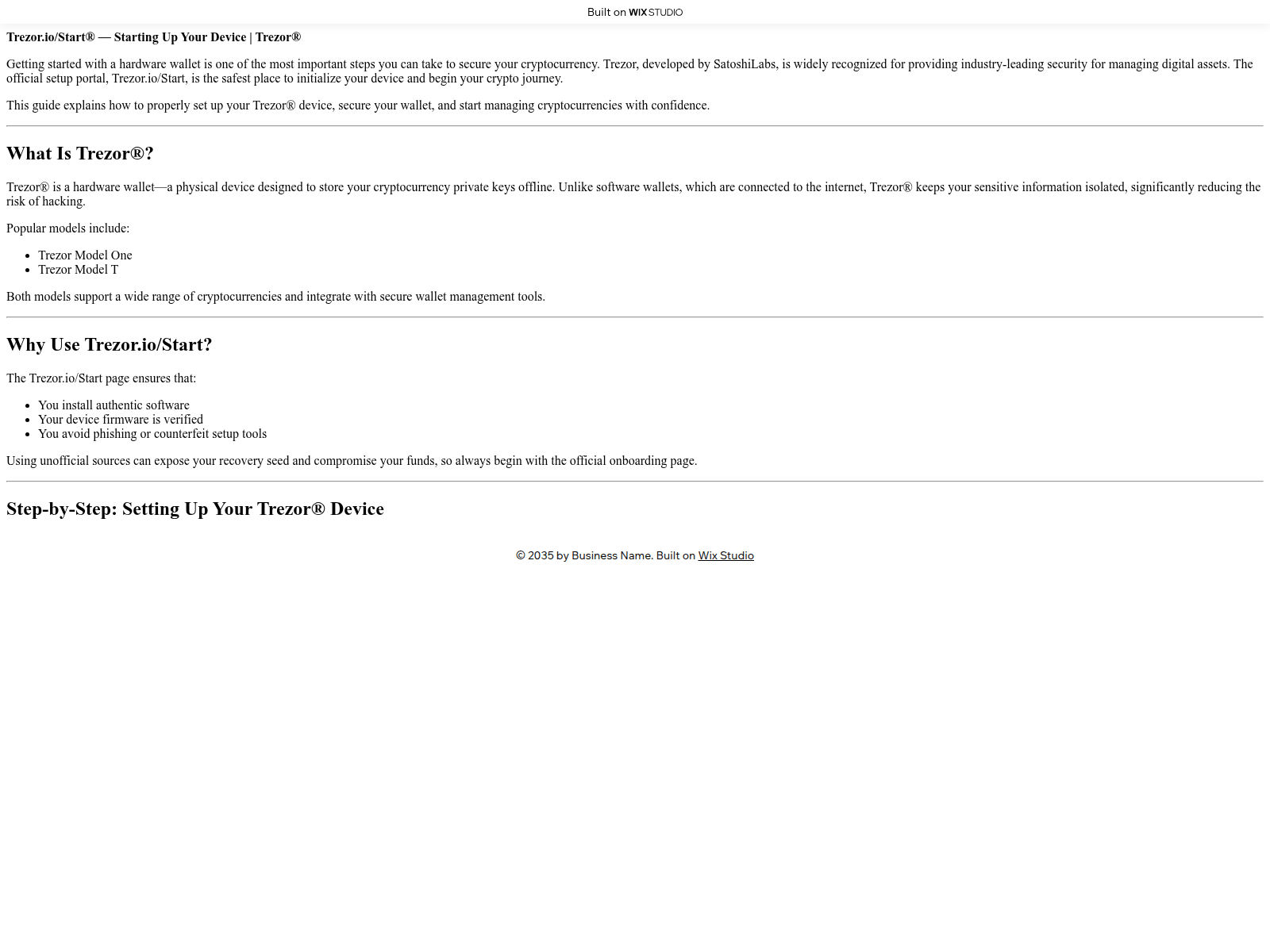 Screenshot of trzurio-us.wixstudio.com